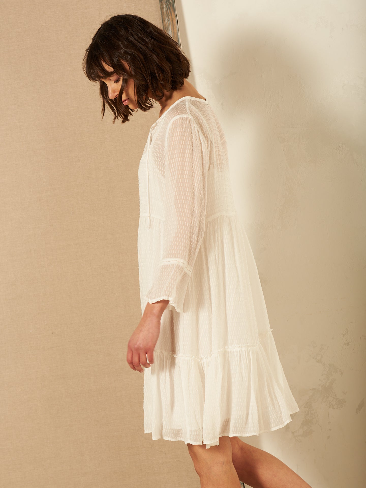 Kleid mit Volant