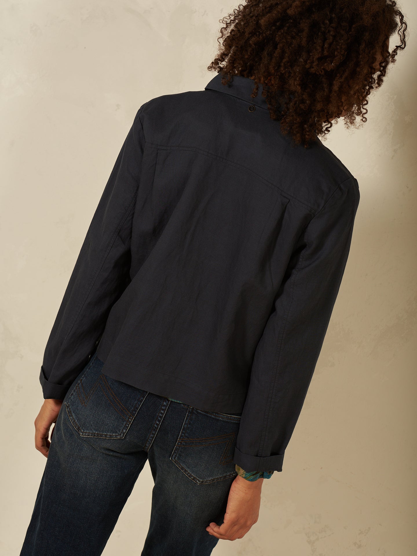 Jacke mit Hemdkragen