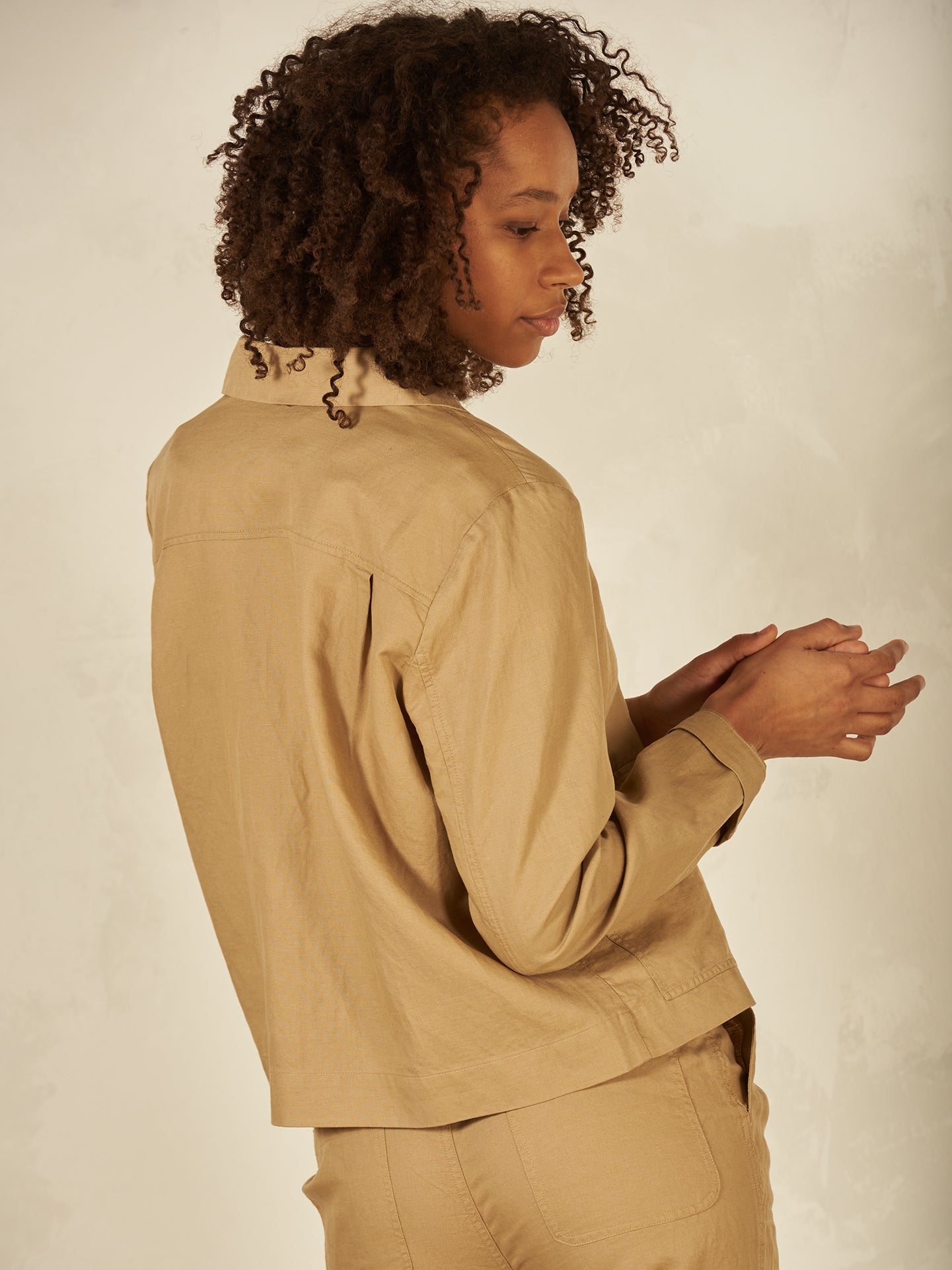 Jacke mit Hemdkragen