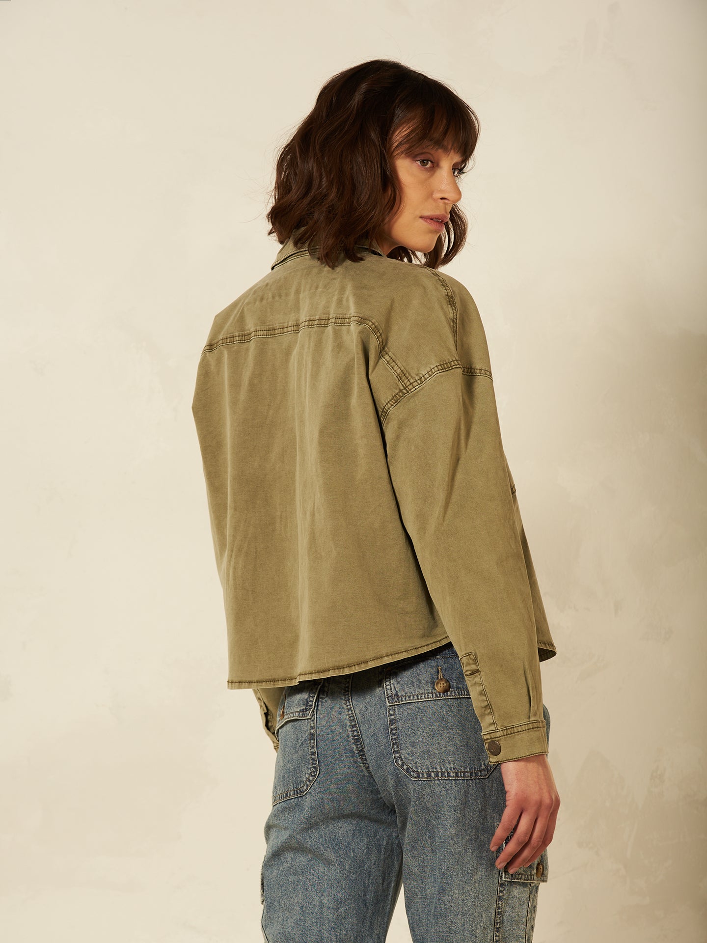 Jacke mit Hemdkragen