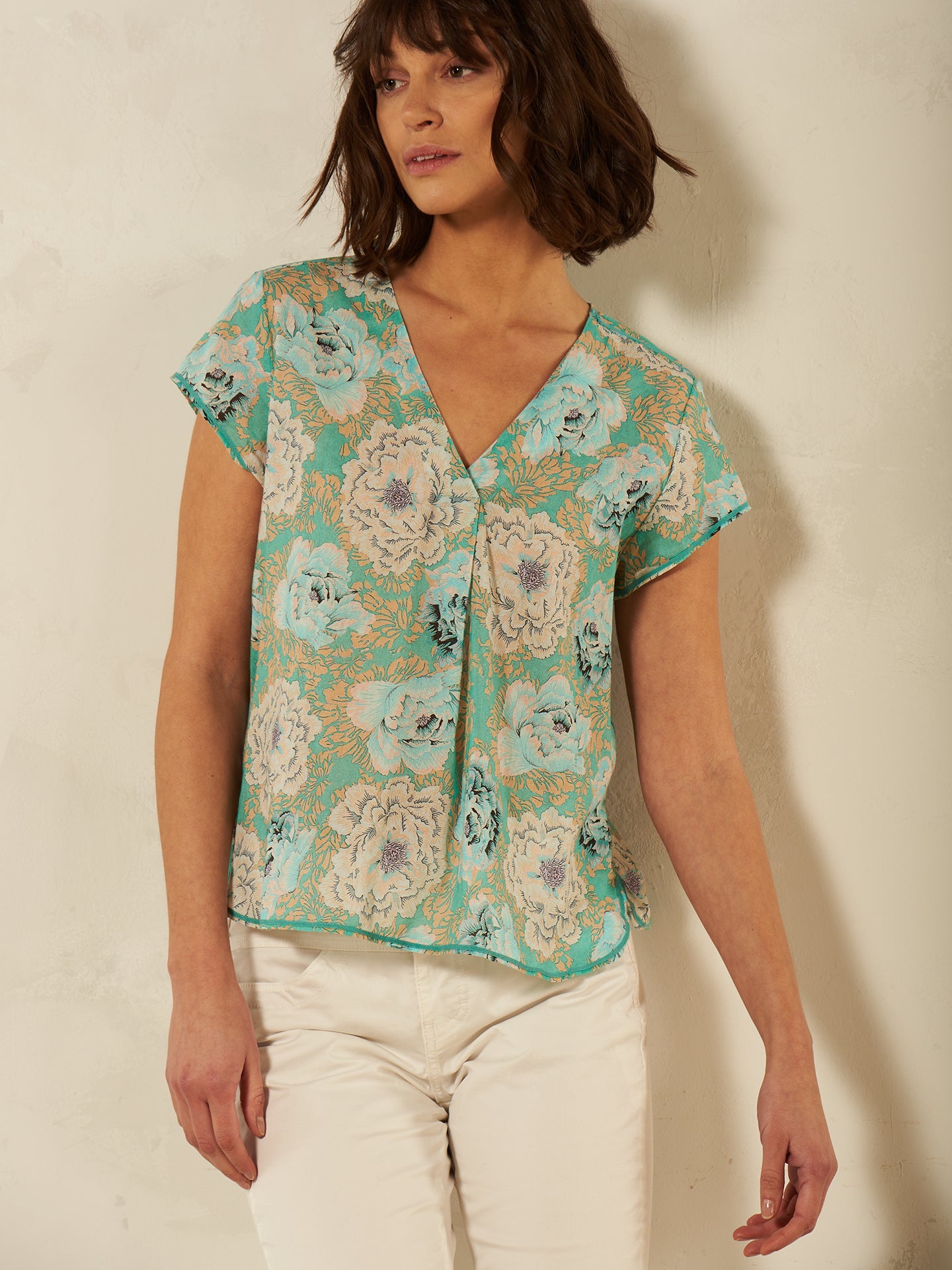 Bluse mit Druck