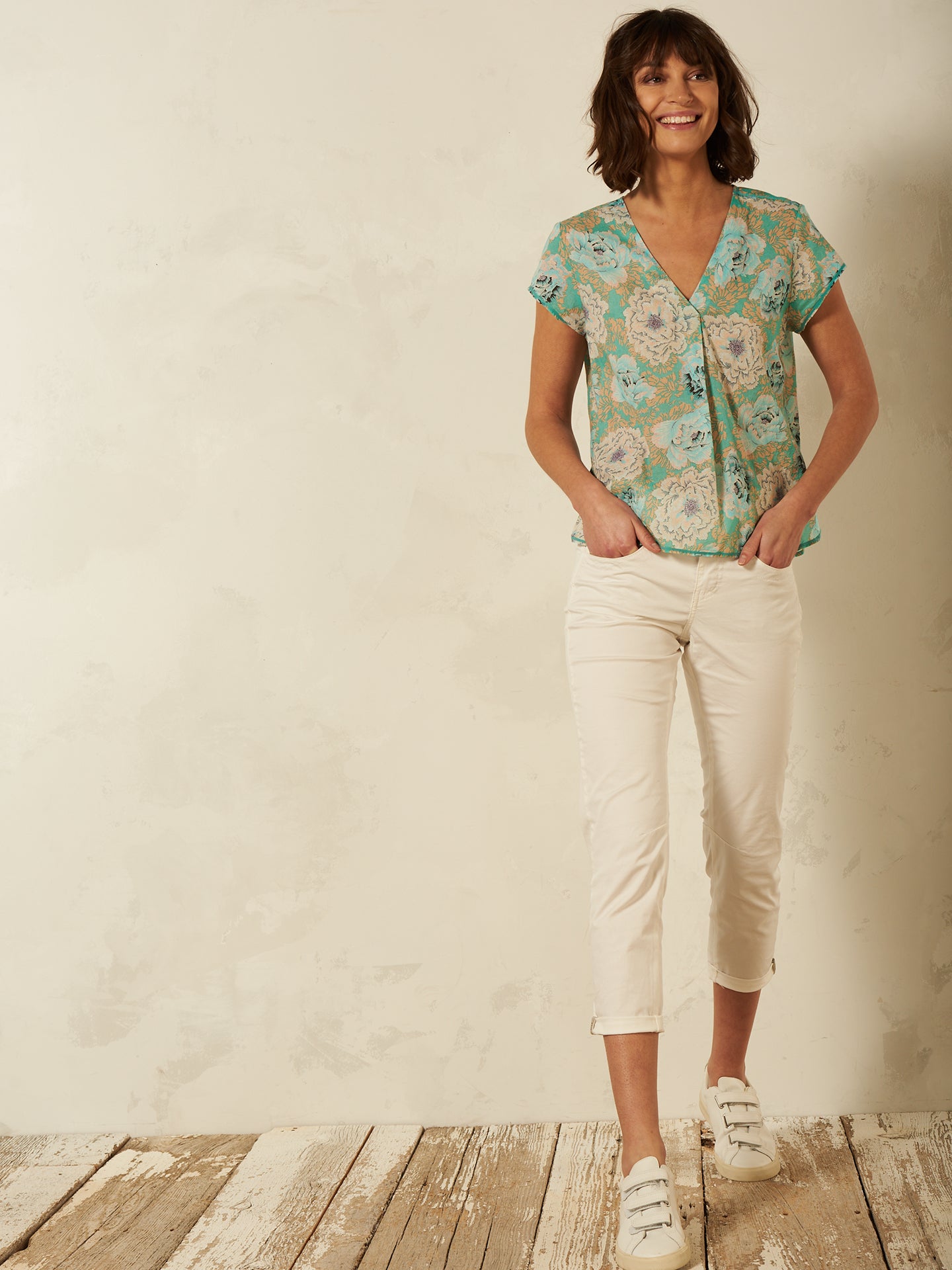 Bluse mit Druck