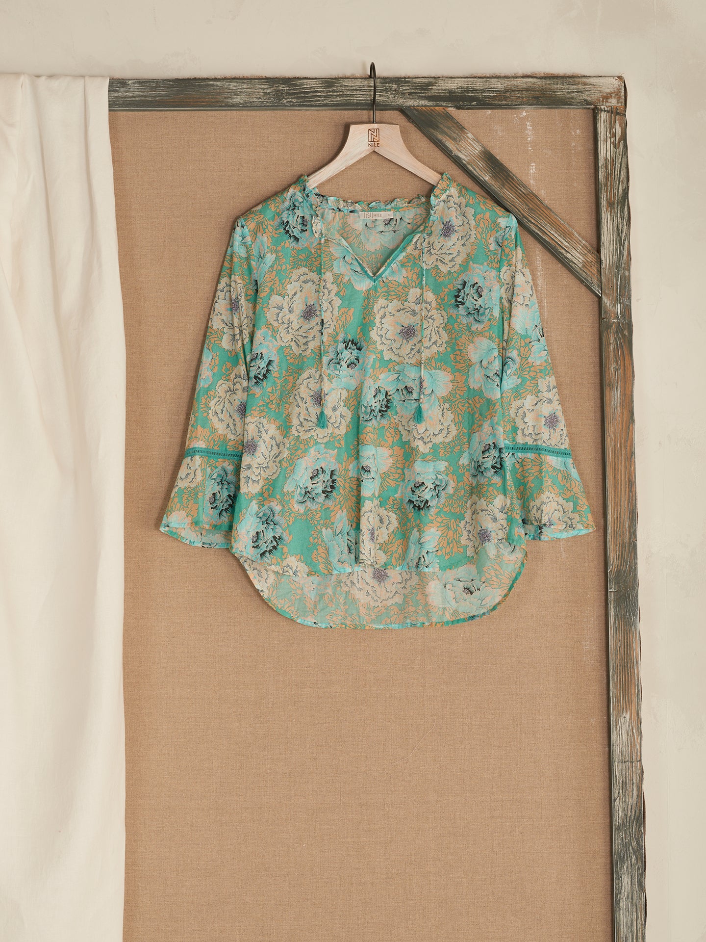 Bluse mit Druck