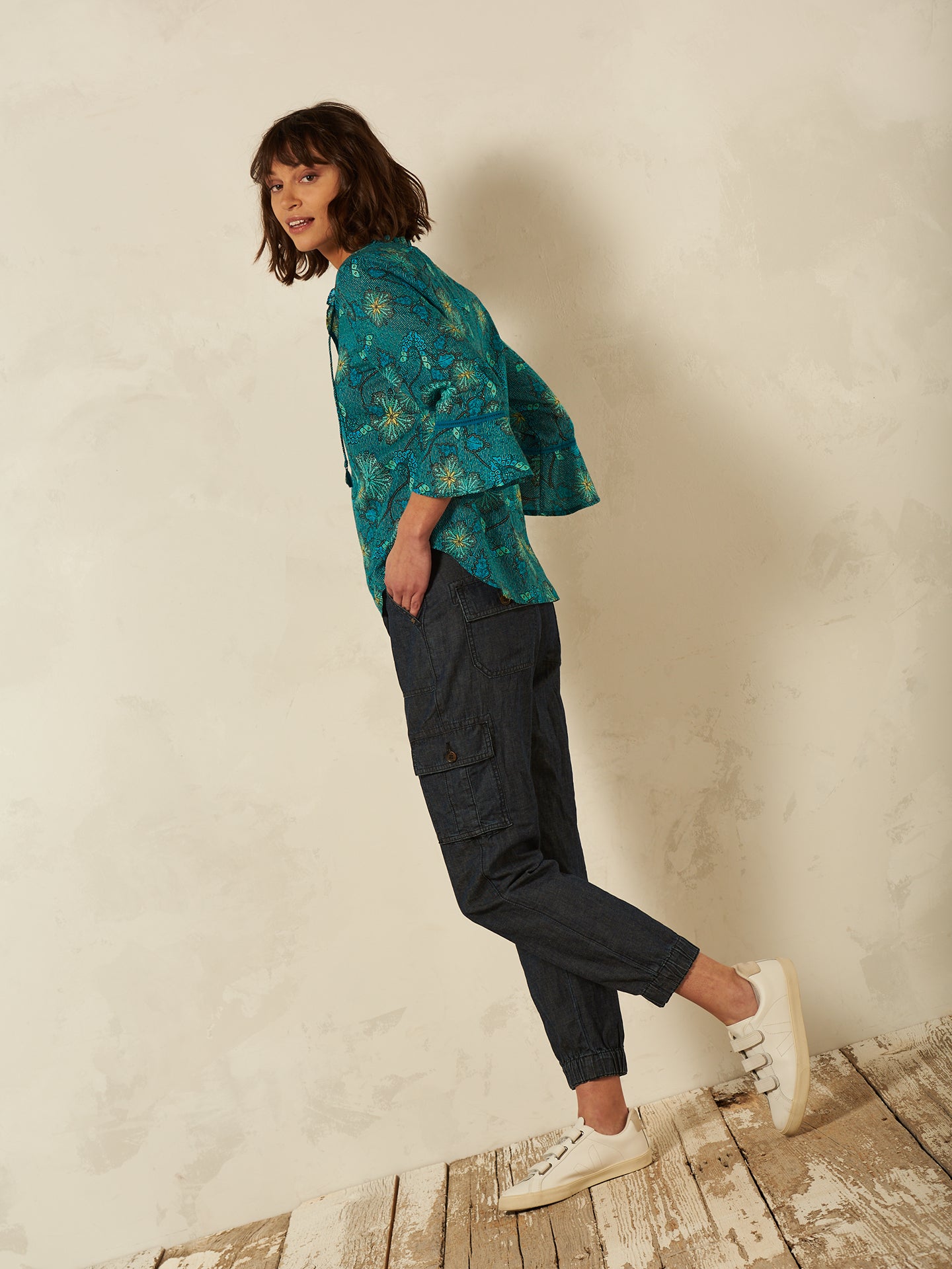 Bluse mit Druck