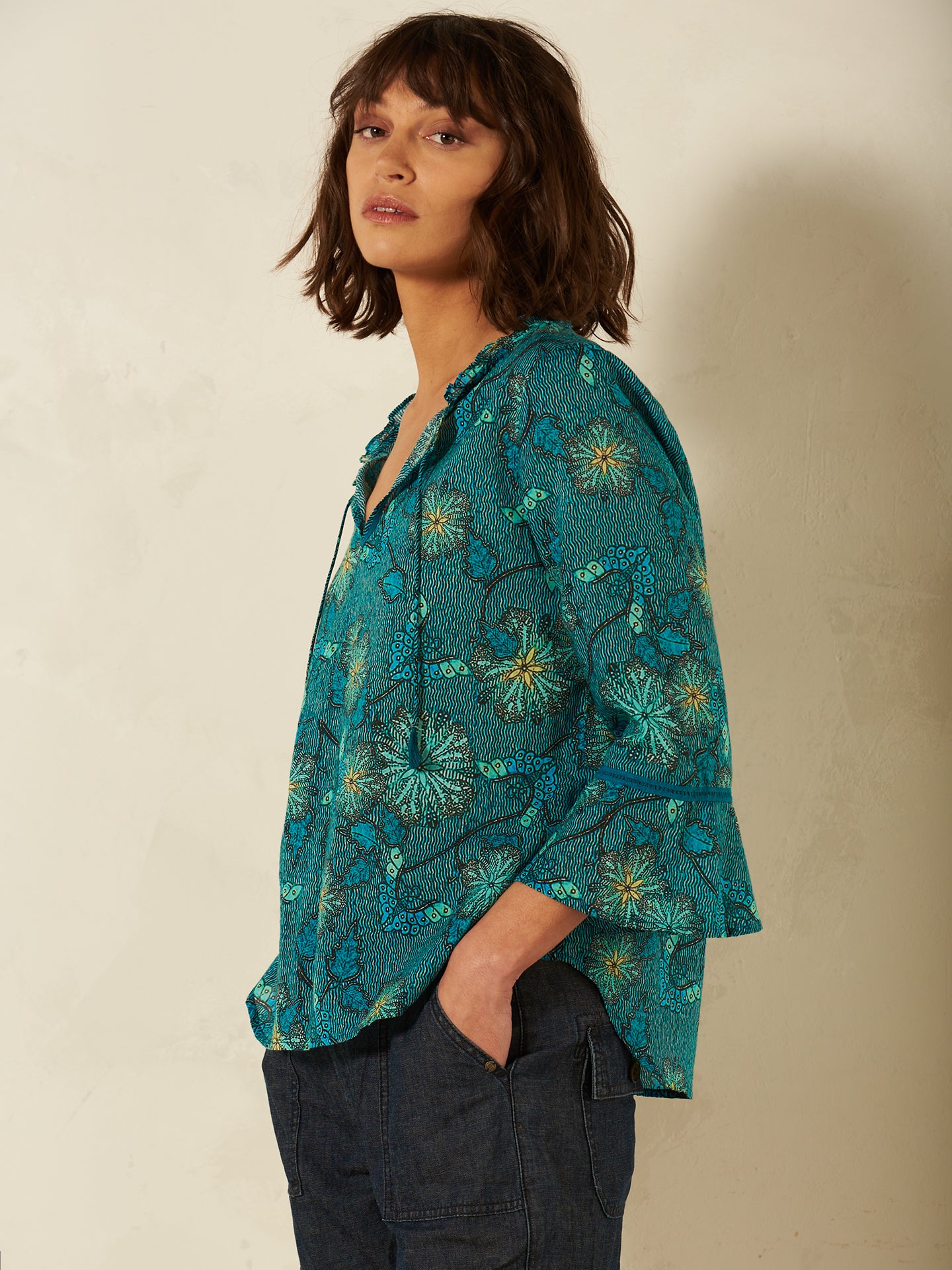 Bluse mit Druck