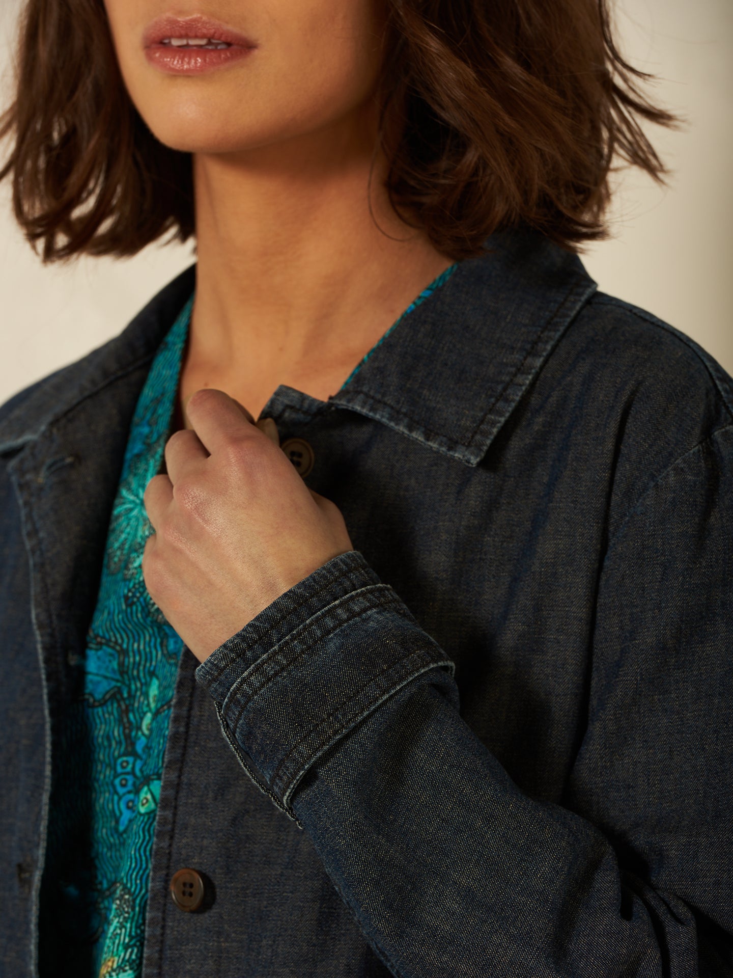 Jacke mit Leinen