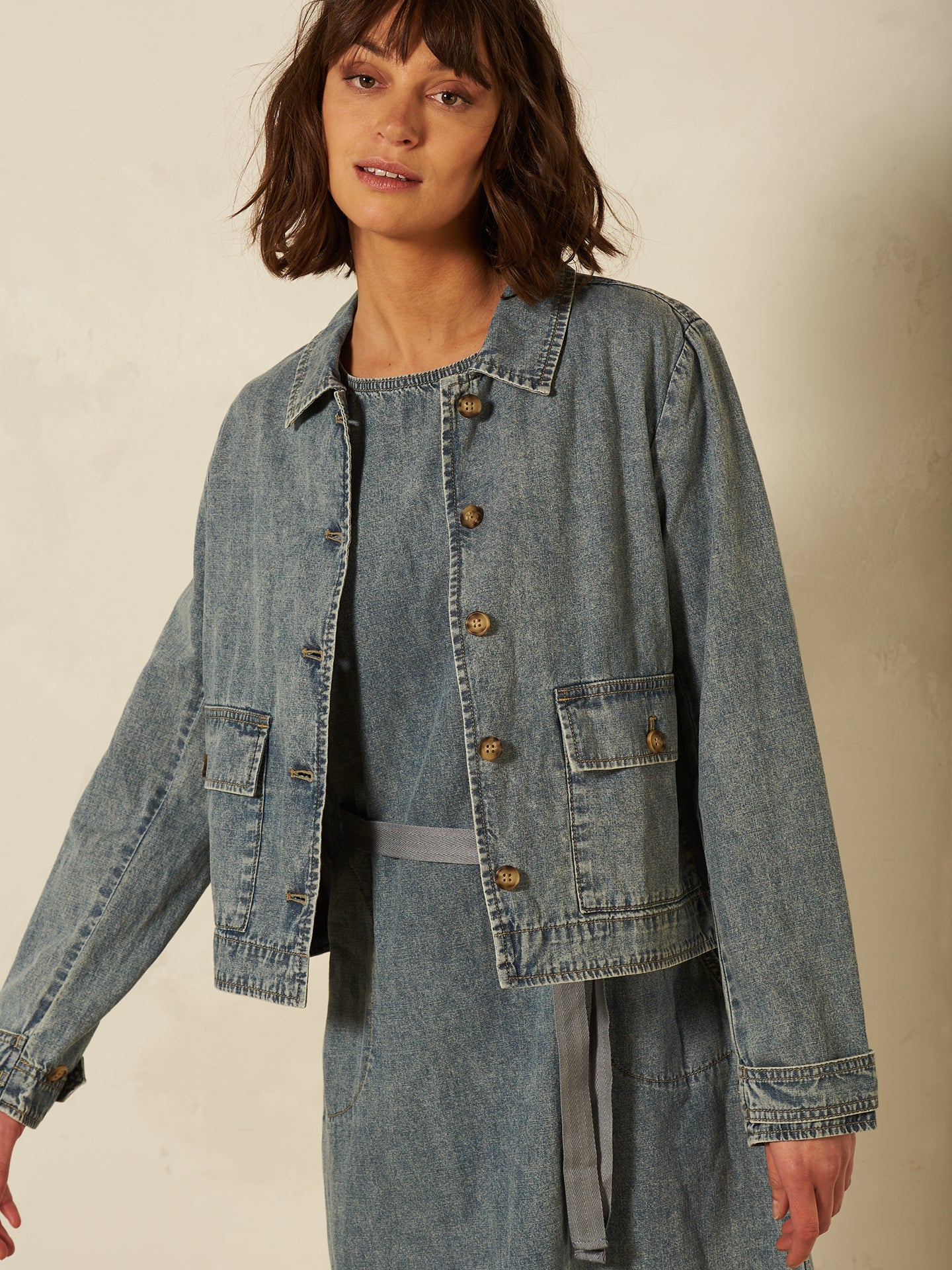 Jacke mit Leinen
