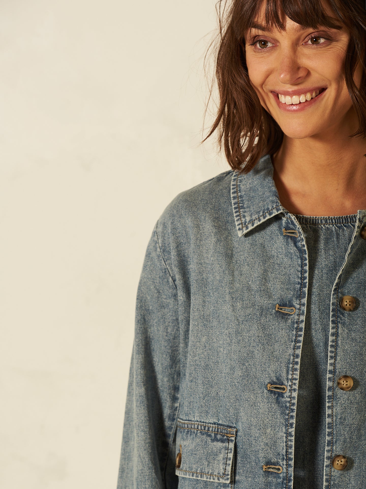 Jacke mit Leinen