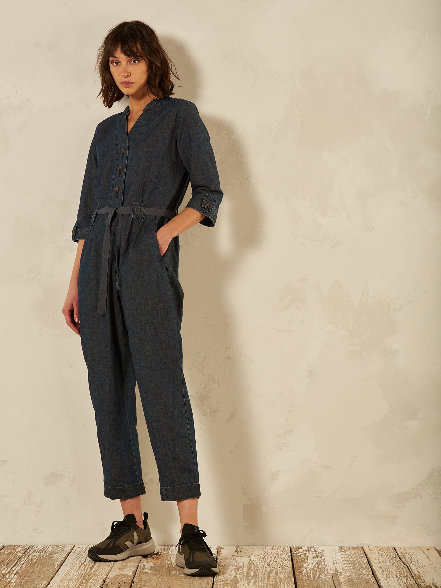 Jumpsuit mit Leinen