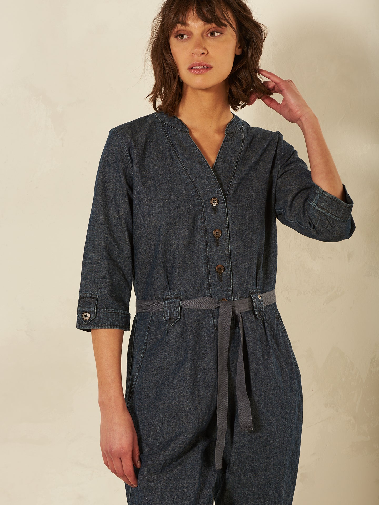 Jumpsuit mit Leinen