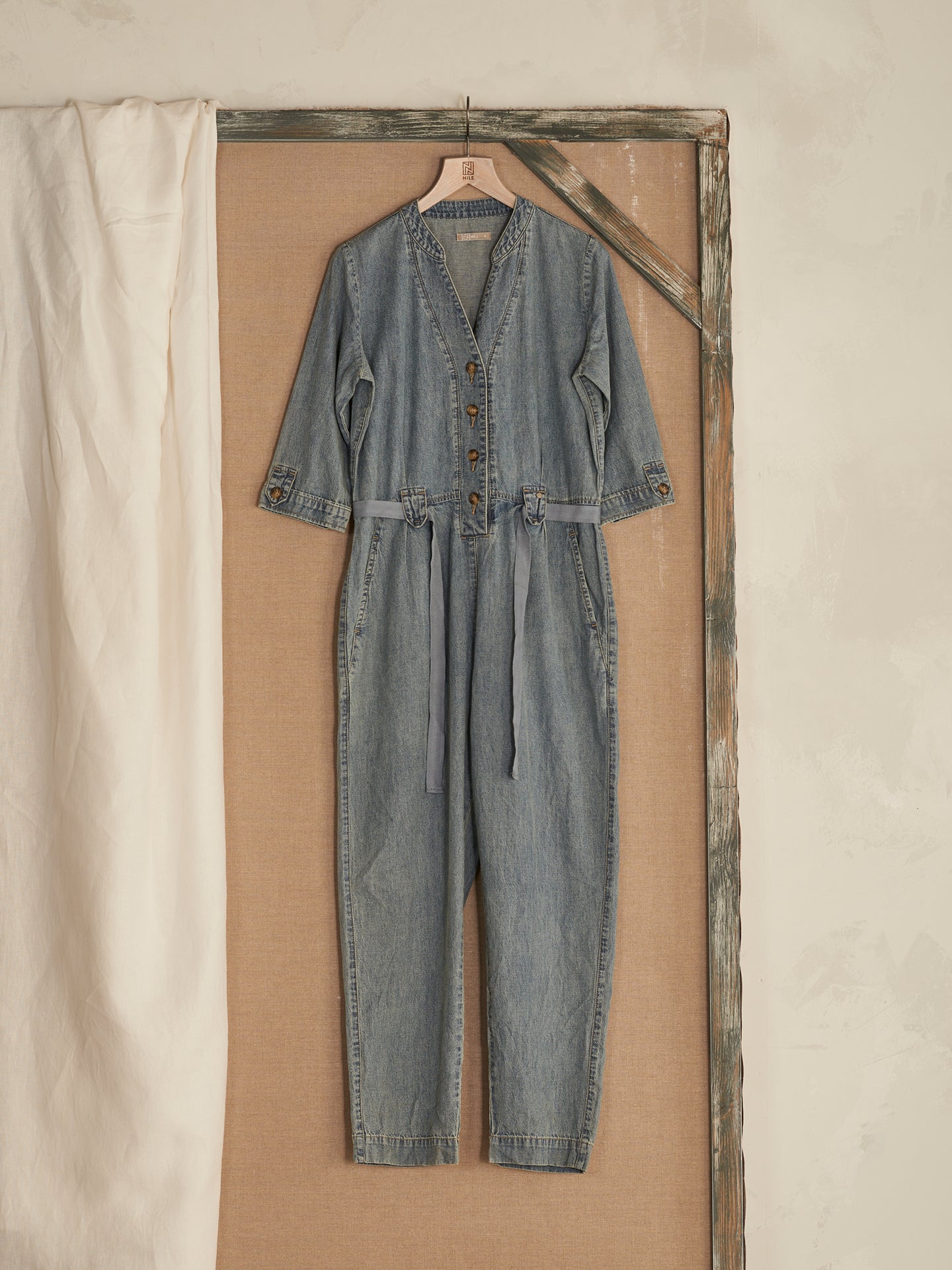Jumpsuit mit Leinen