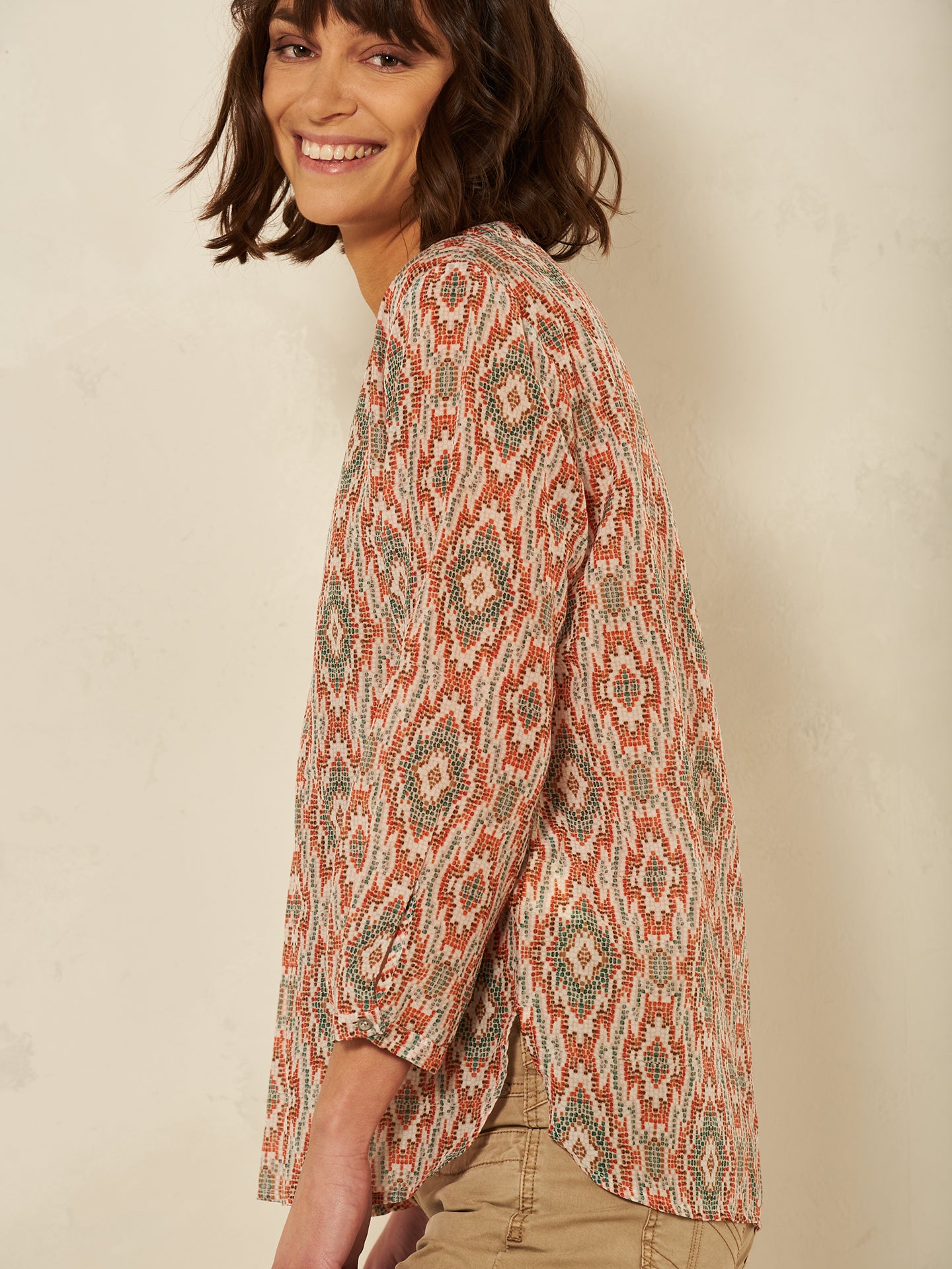 Bluse mit Druck
