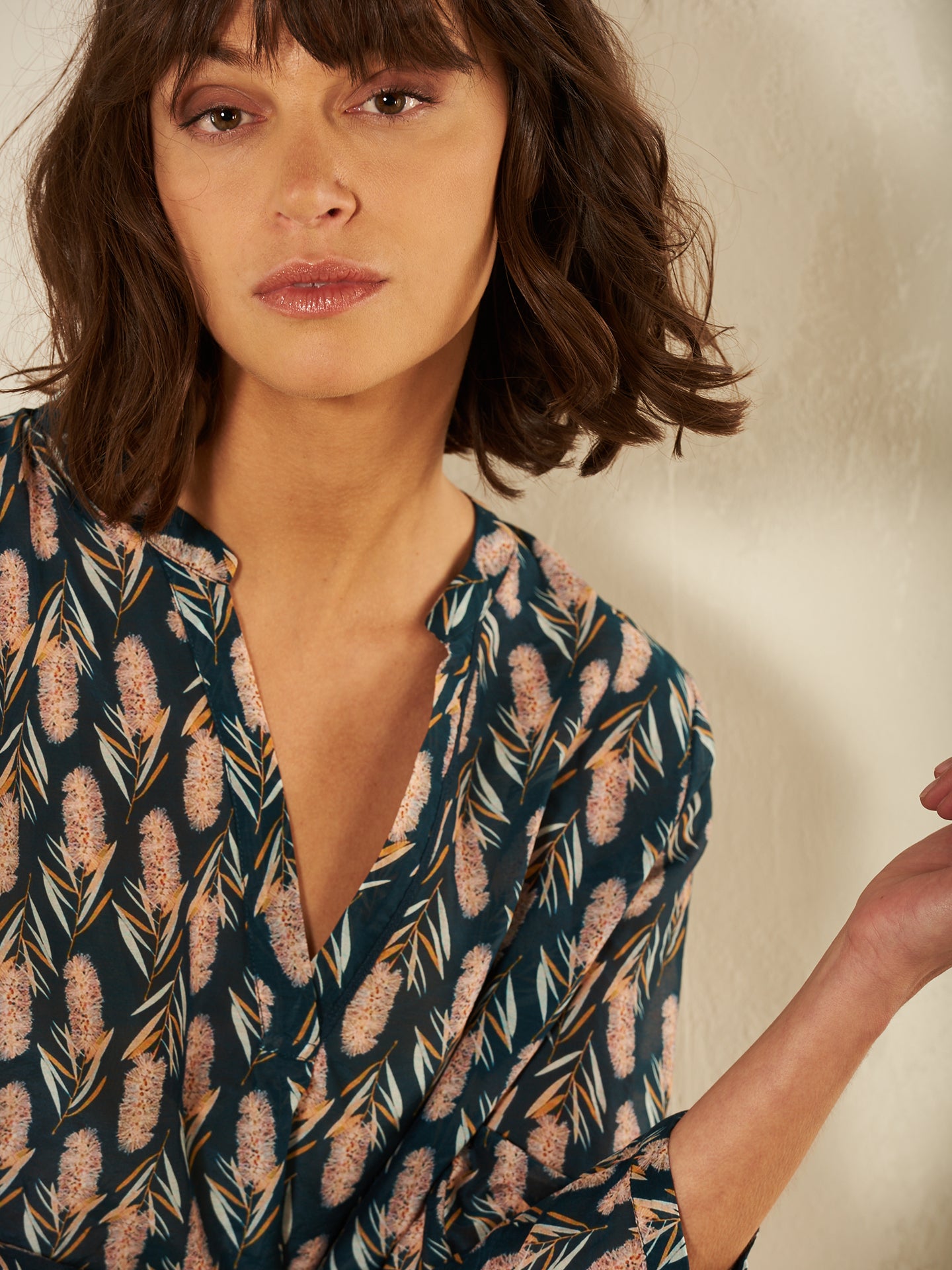 Bluse mit Druck