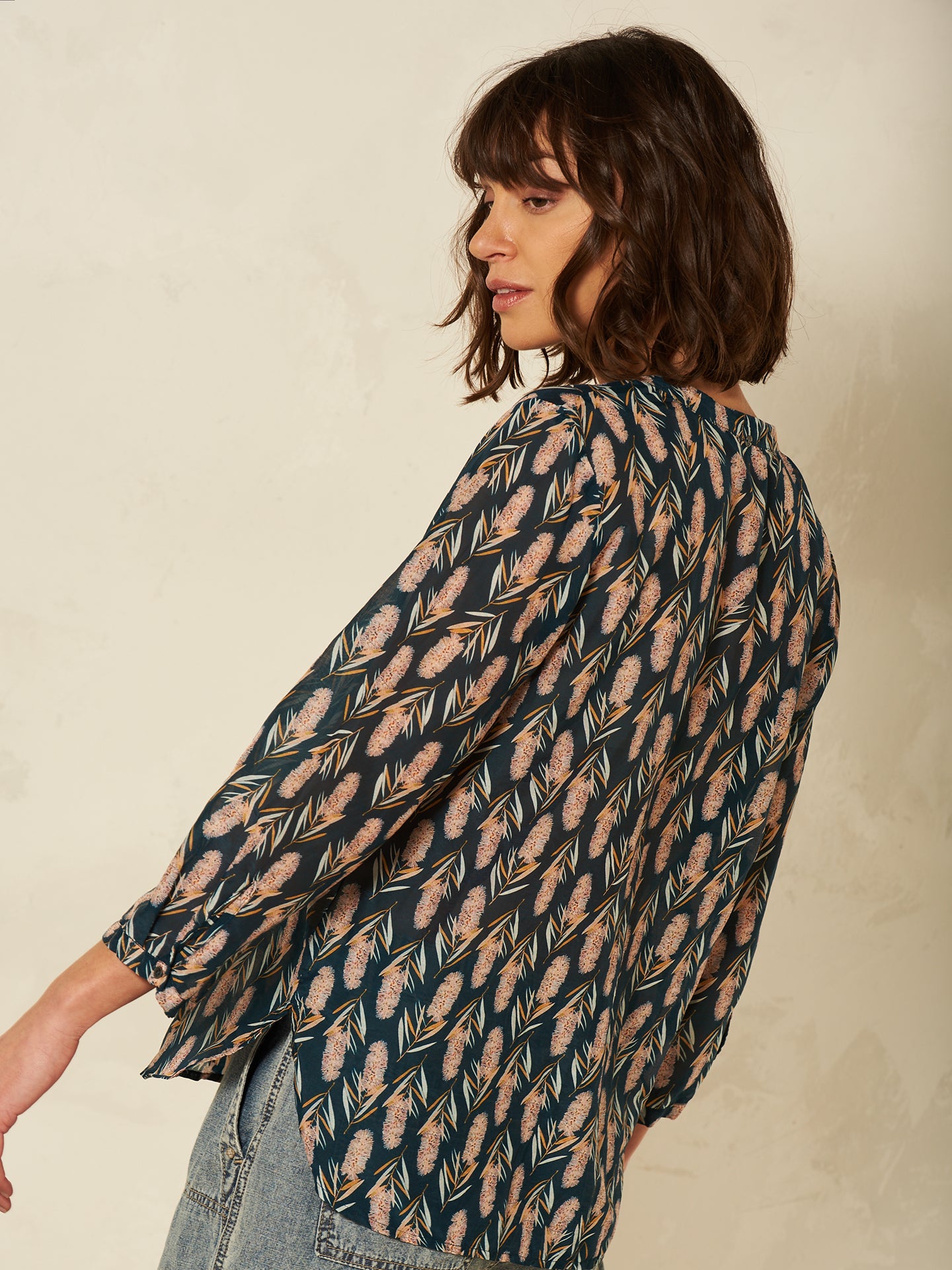 Bluse mit Druck