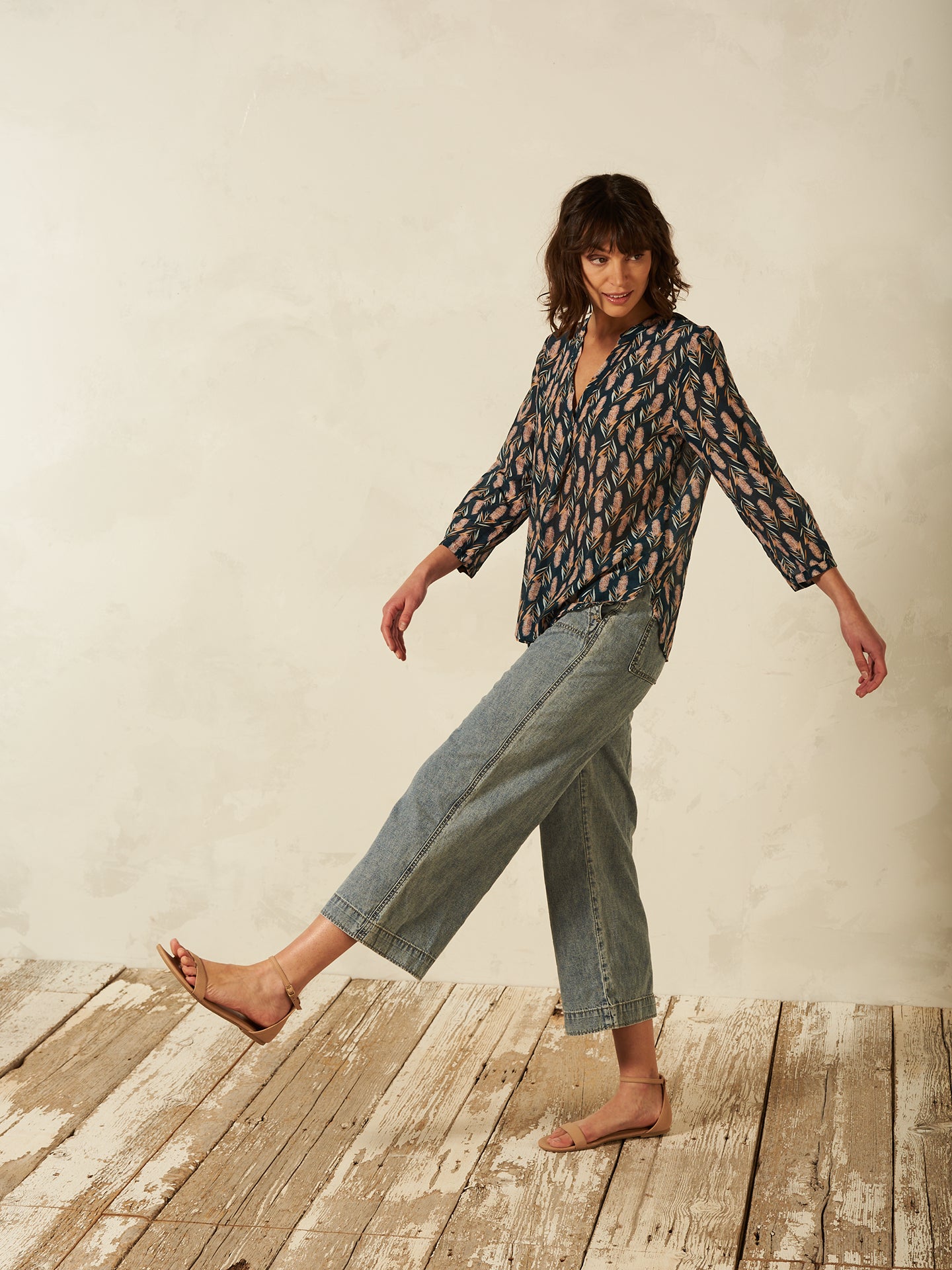 Bluse mit Druck