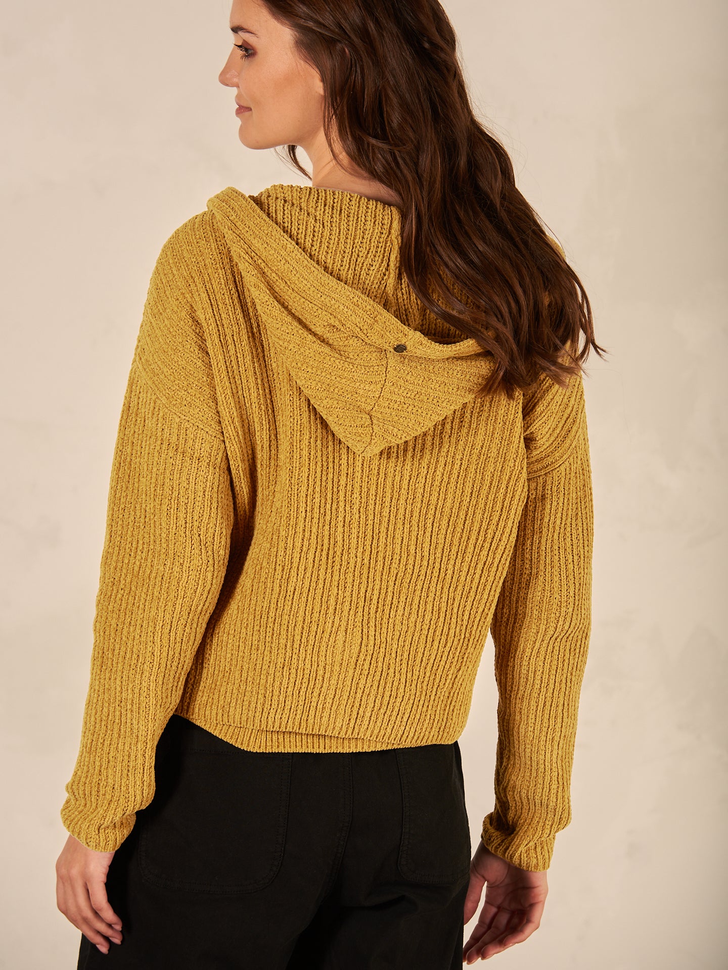 Strickjacke mit Kapuze
