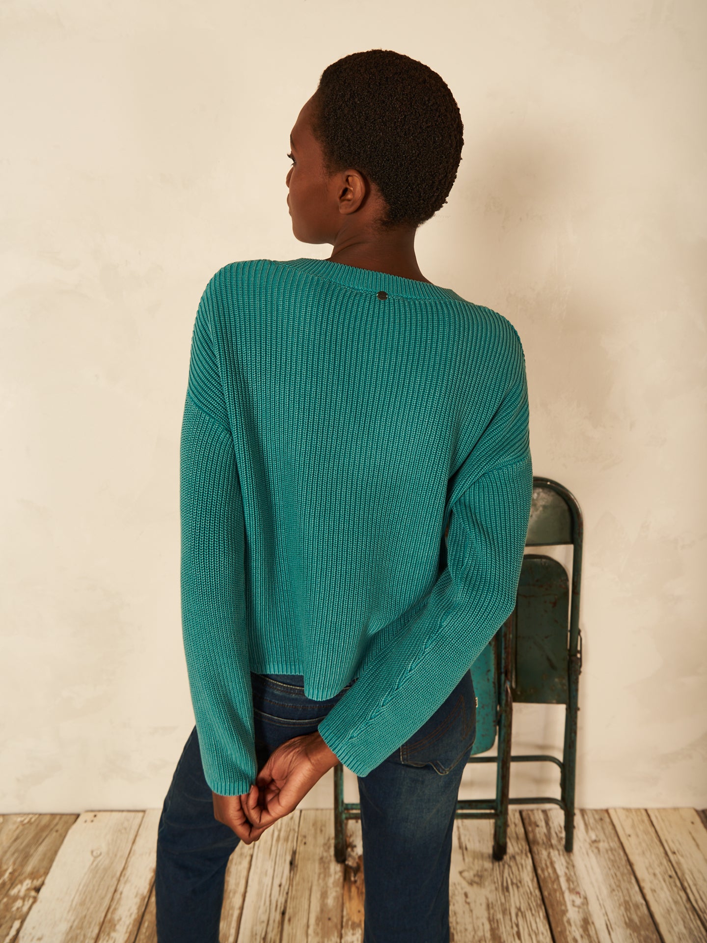 Pullover mit V-Ausschnitt