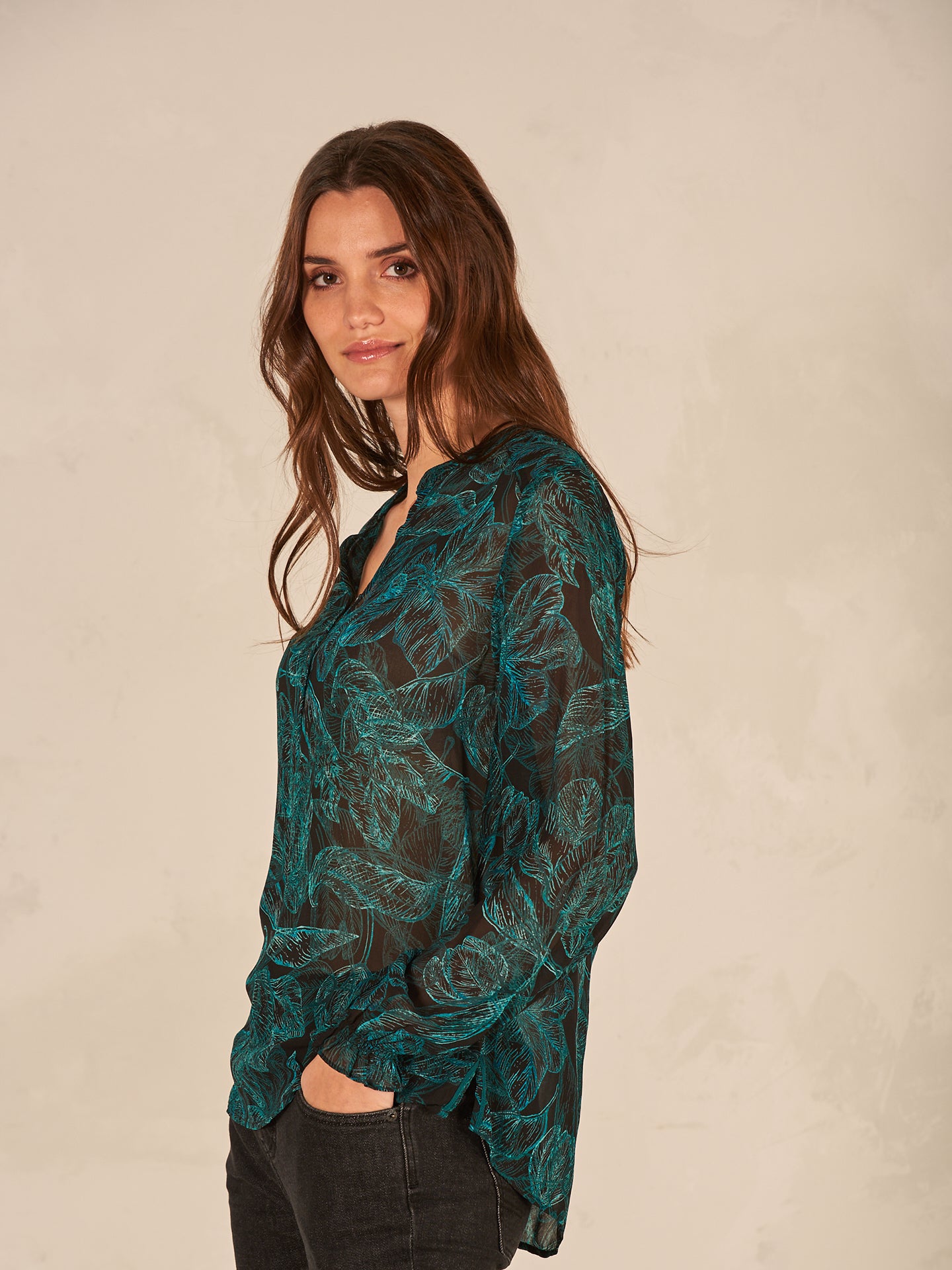 Bluse mit Knopfleiste