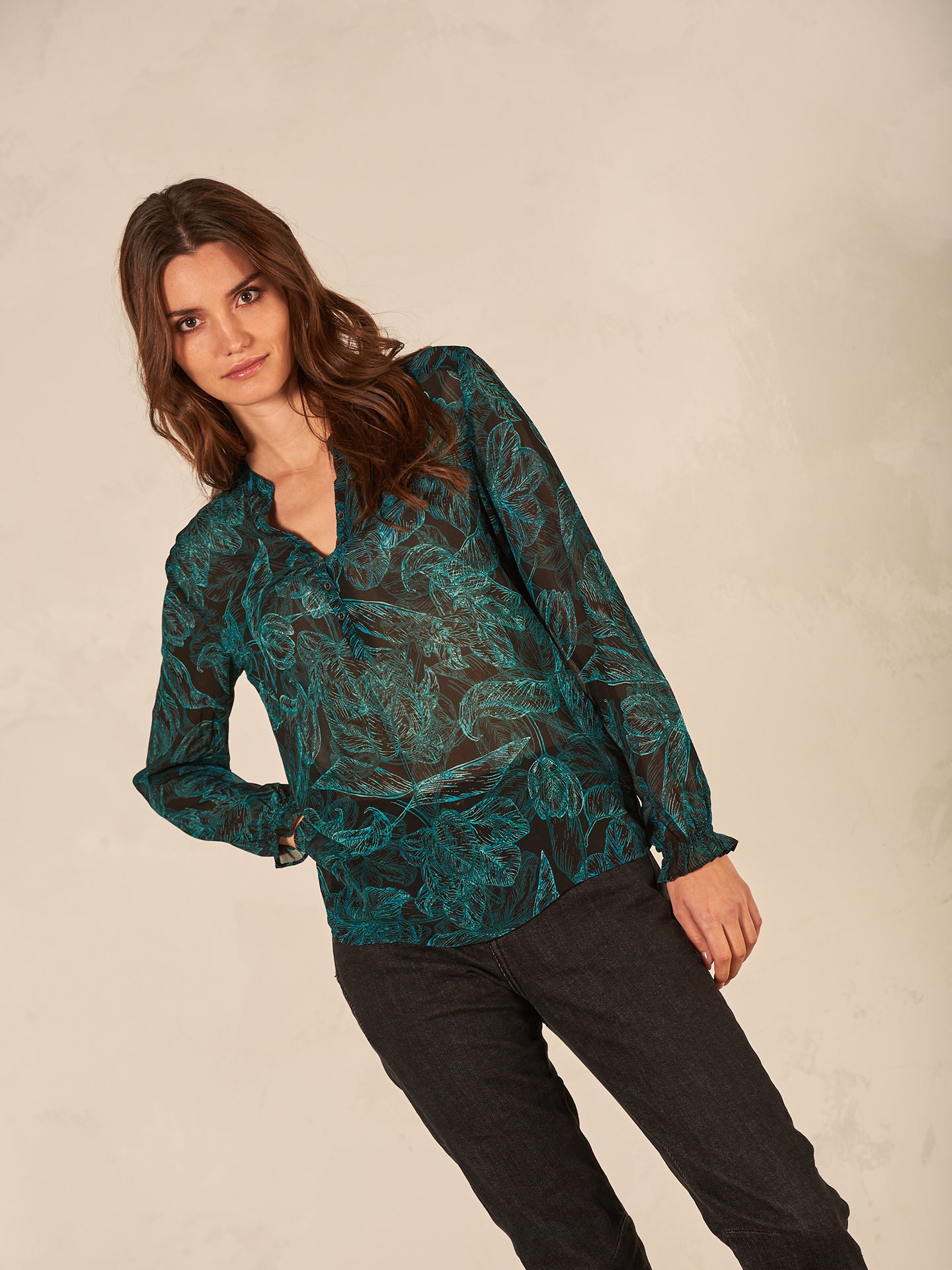 Bluse mit Knopfleiste