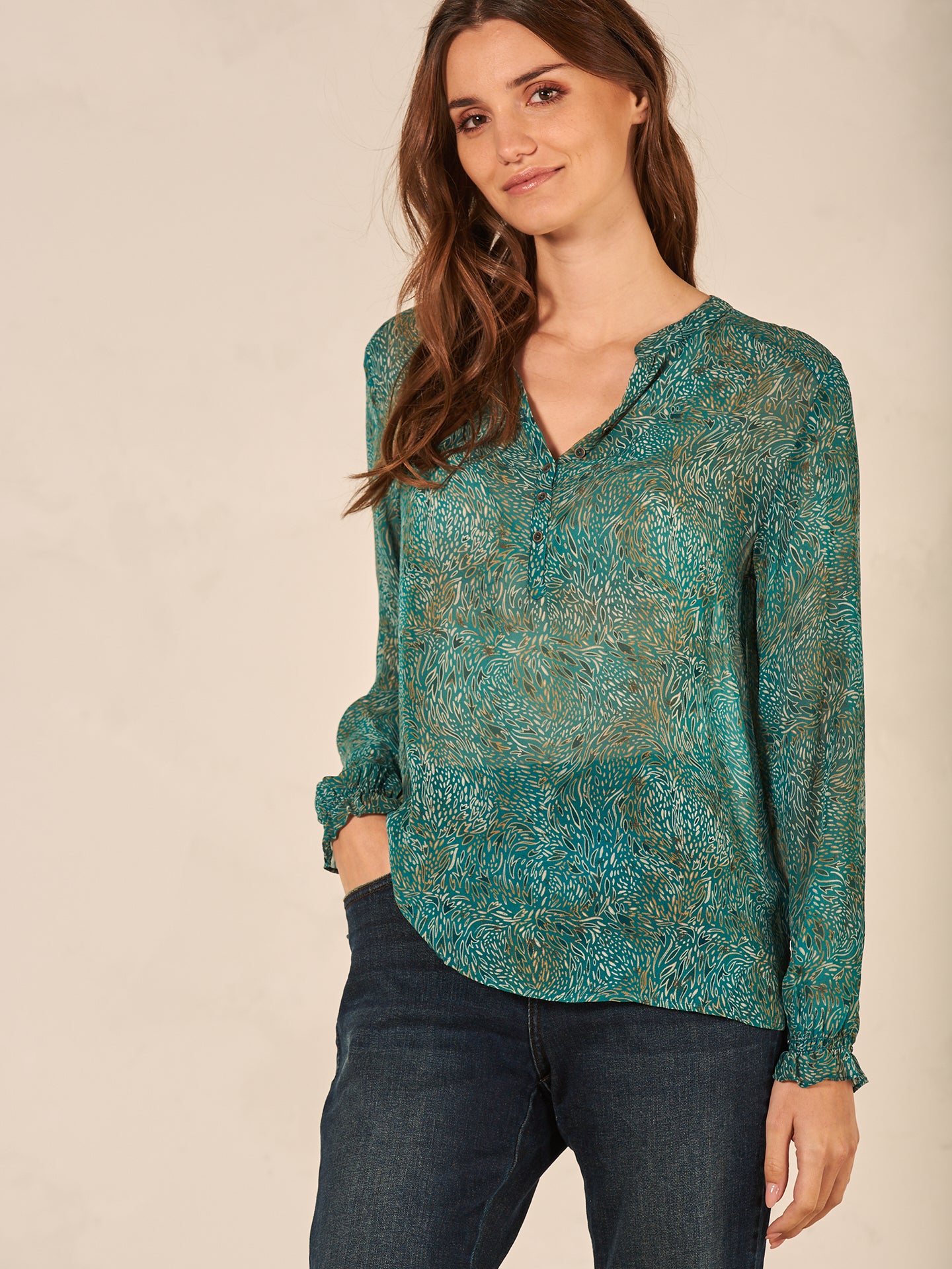 Bluse mit Knopfleiste
