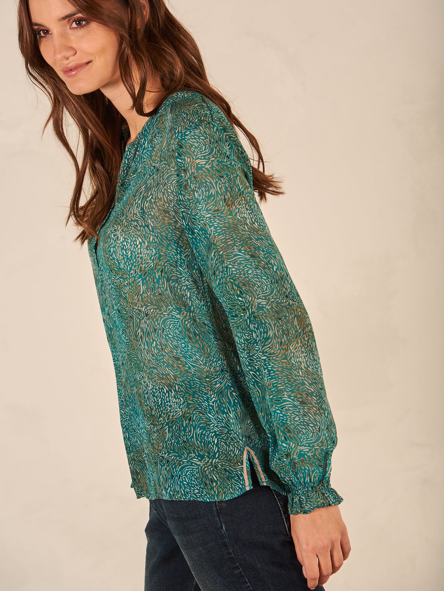 Bluse mit Knopfleiste