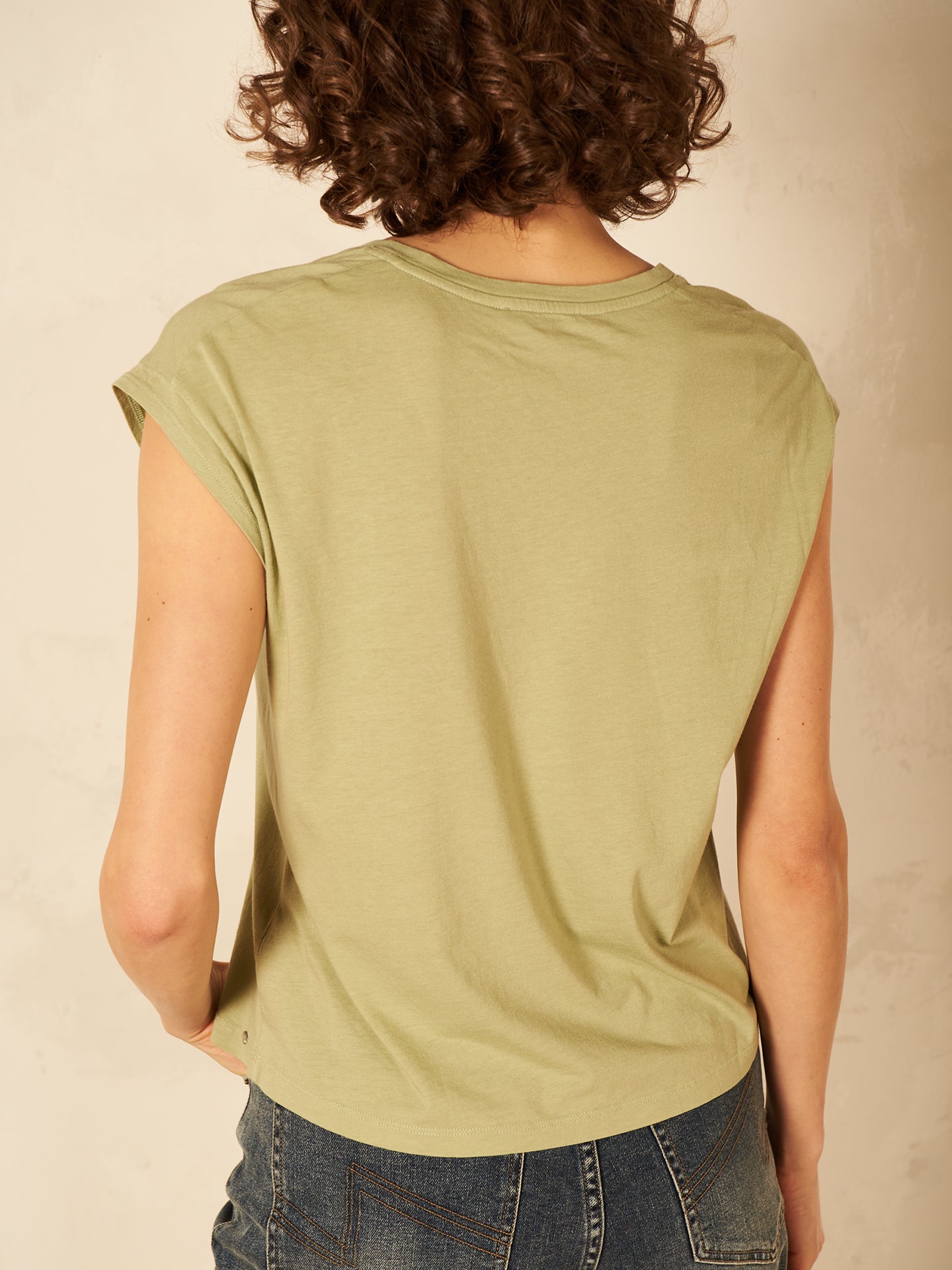 Shirt with V-neck
