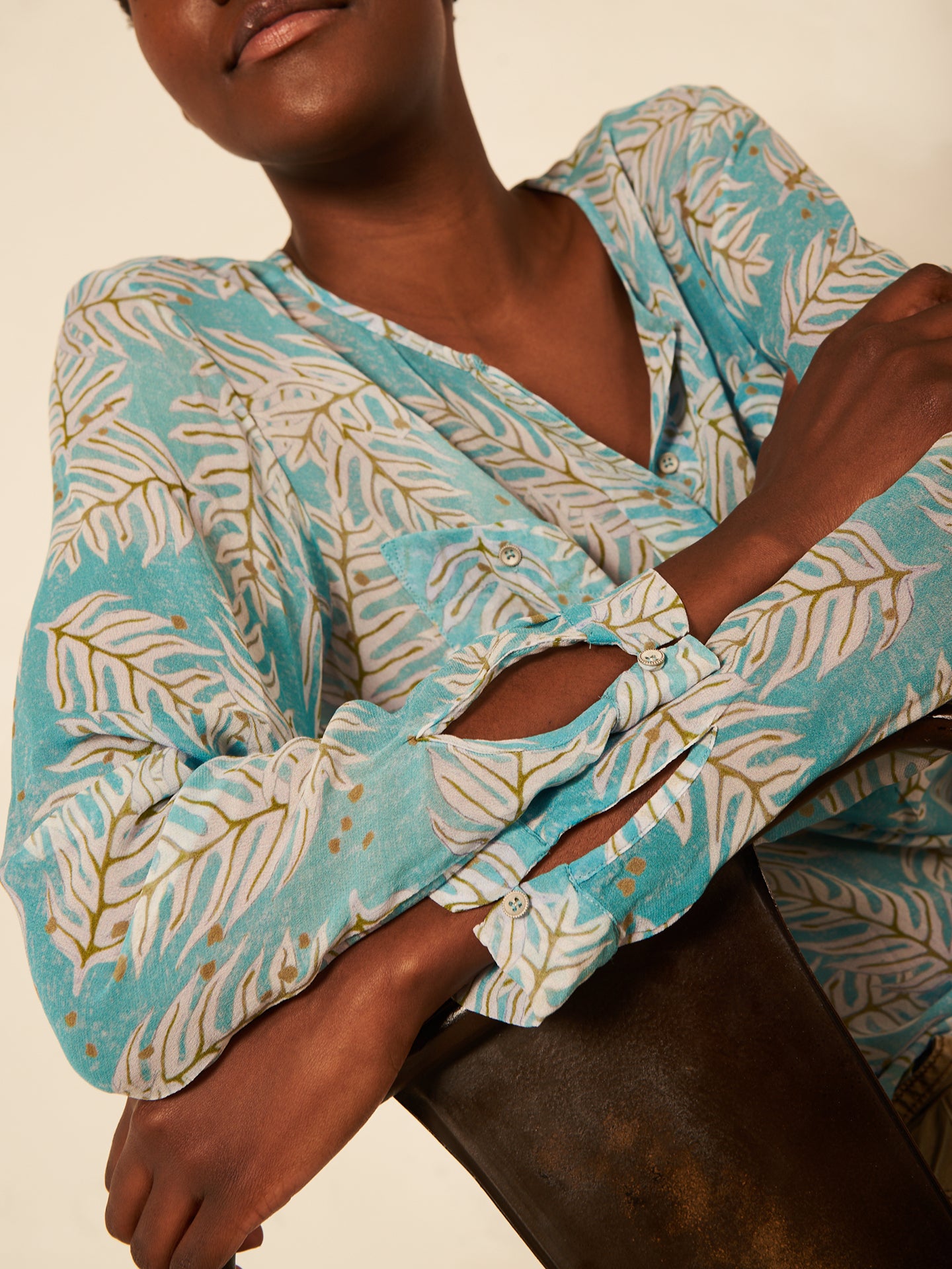 Bluse mit Knopfleiste