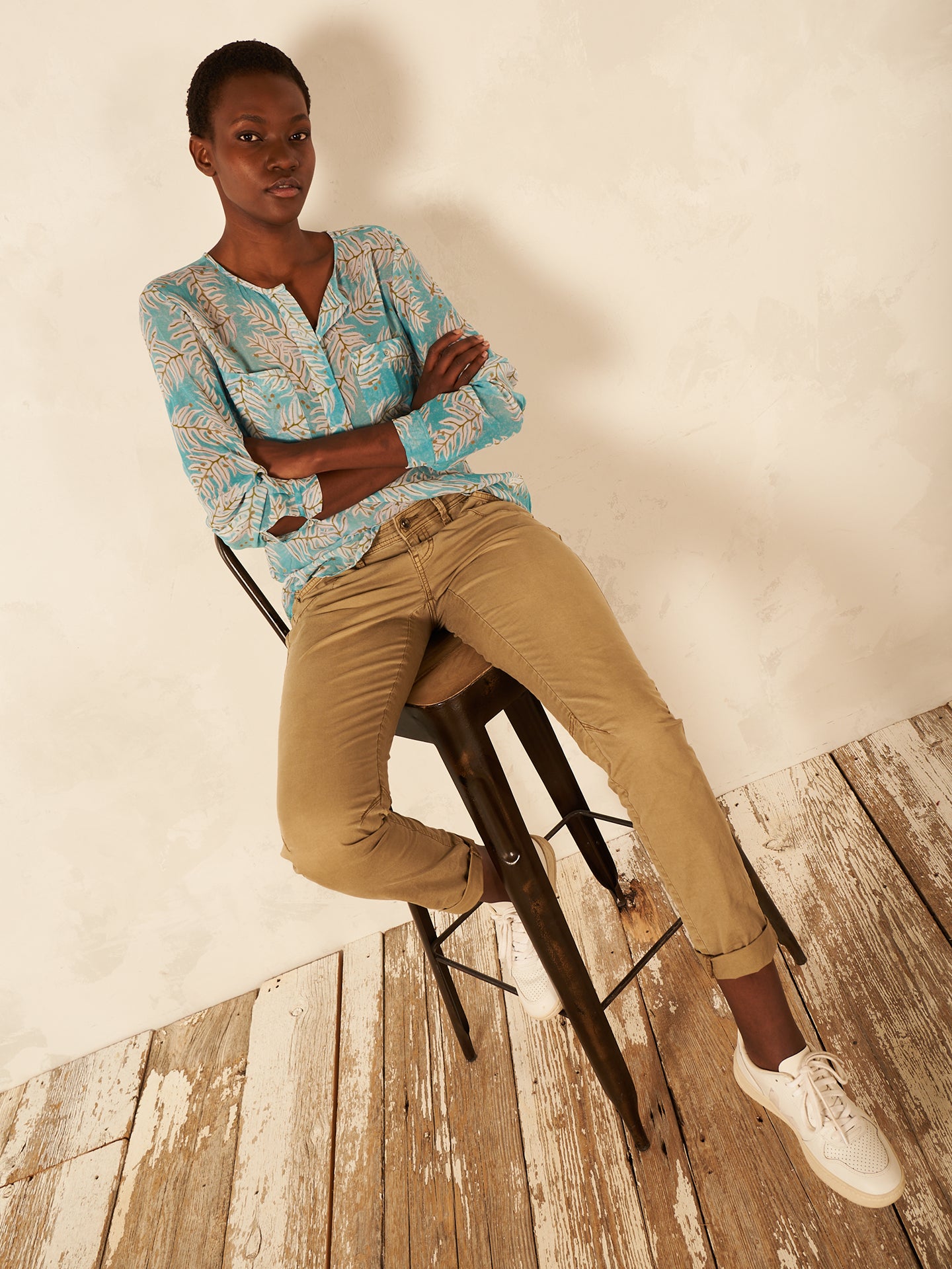 Bluse mit Knopfleiste