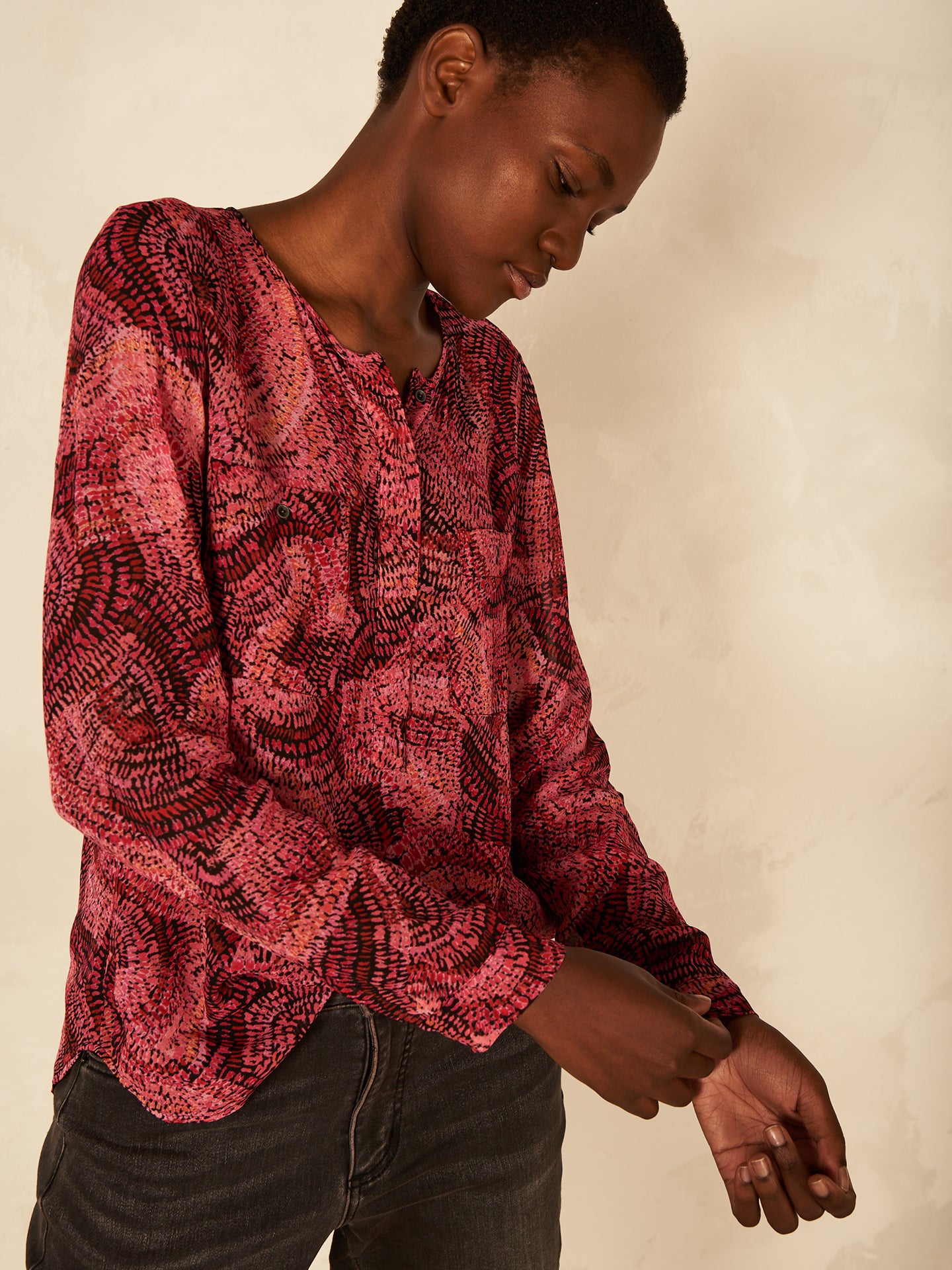 Bluse mit Knopfleiste