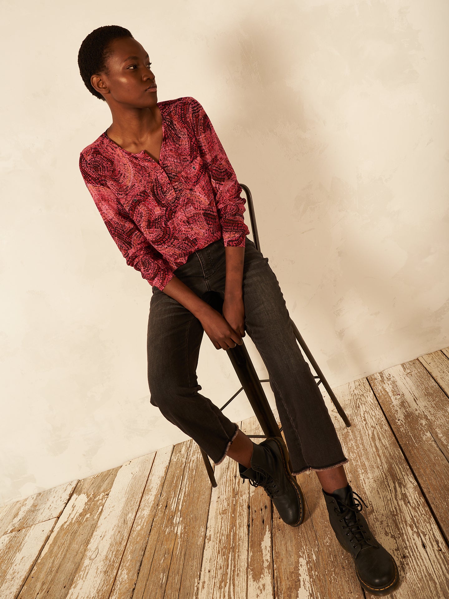 Bluse mit Knopfleiste