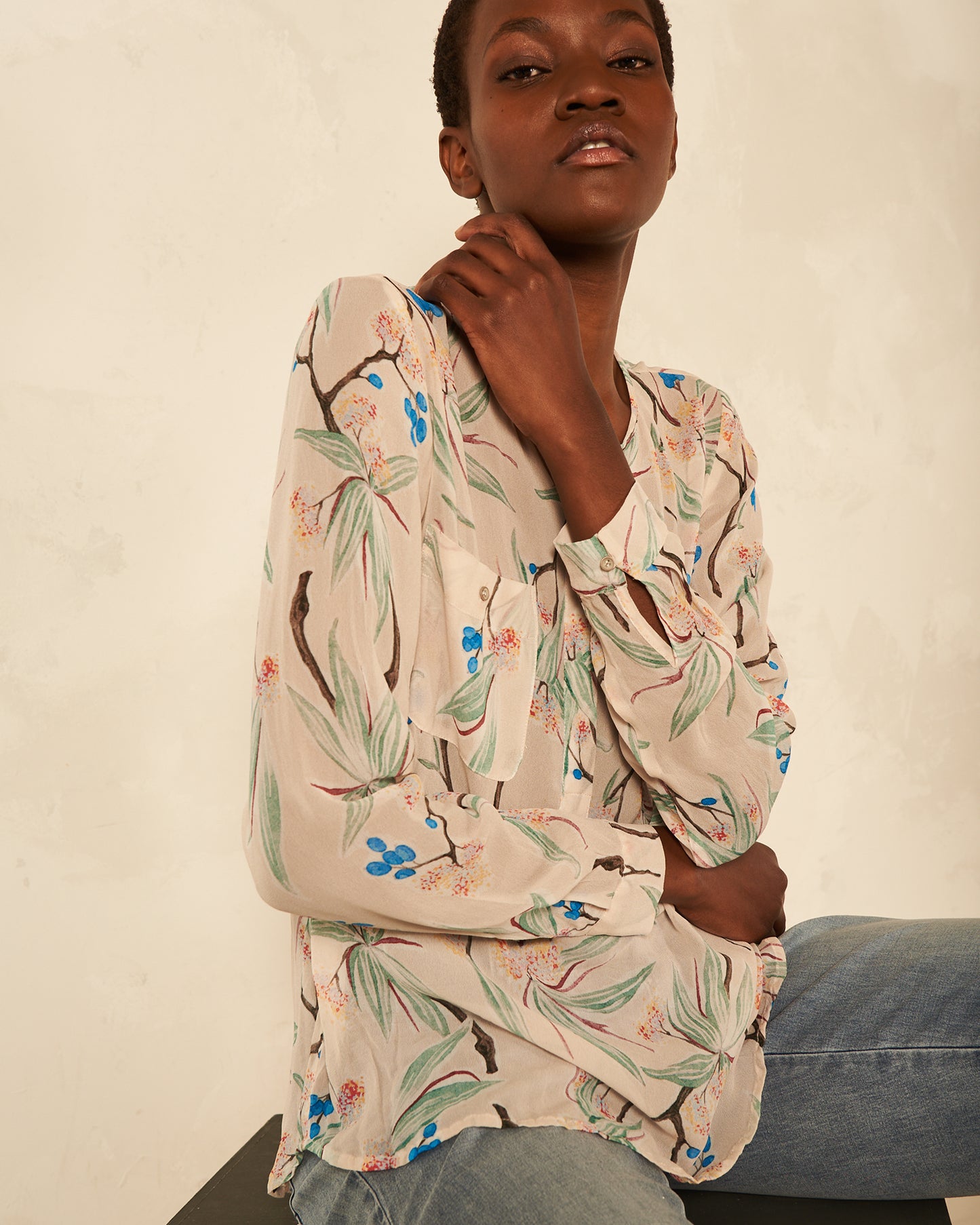 Bluse mit Knopfleiste