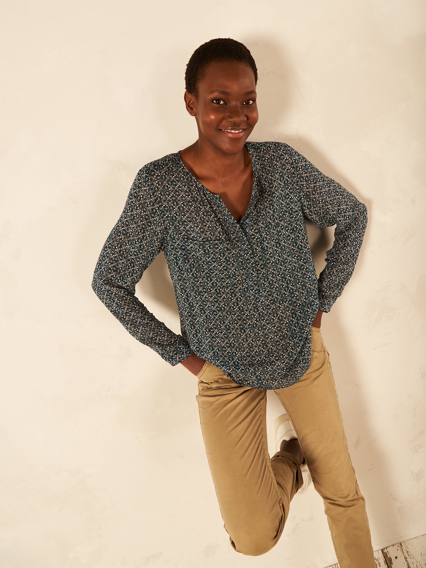 Bluse mit Knopfleiste