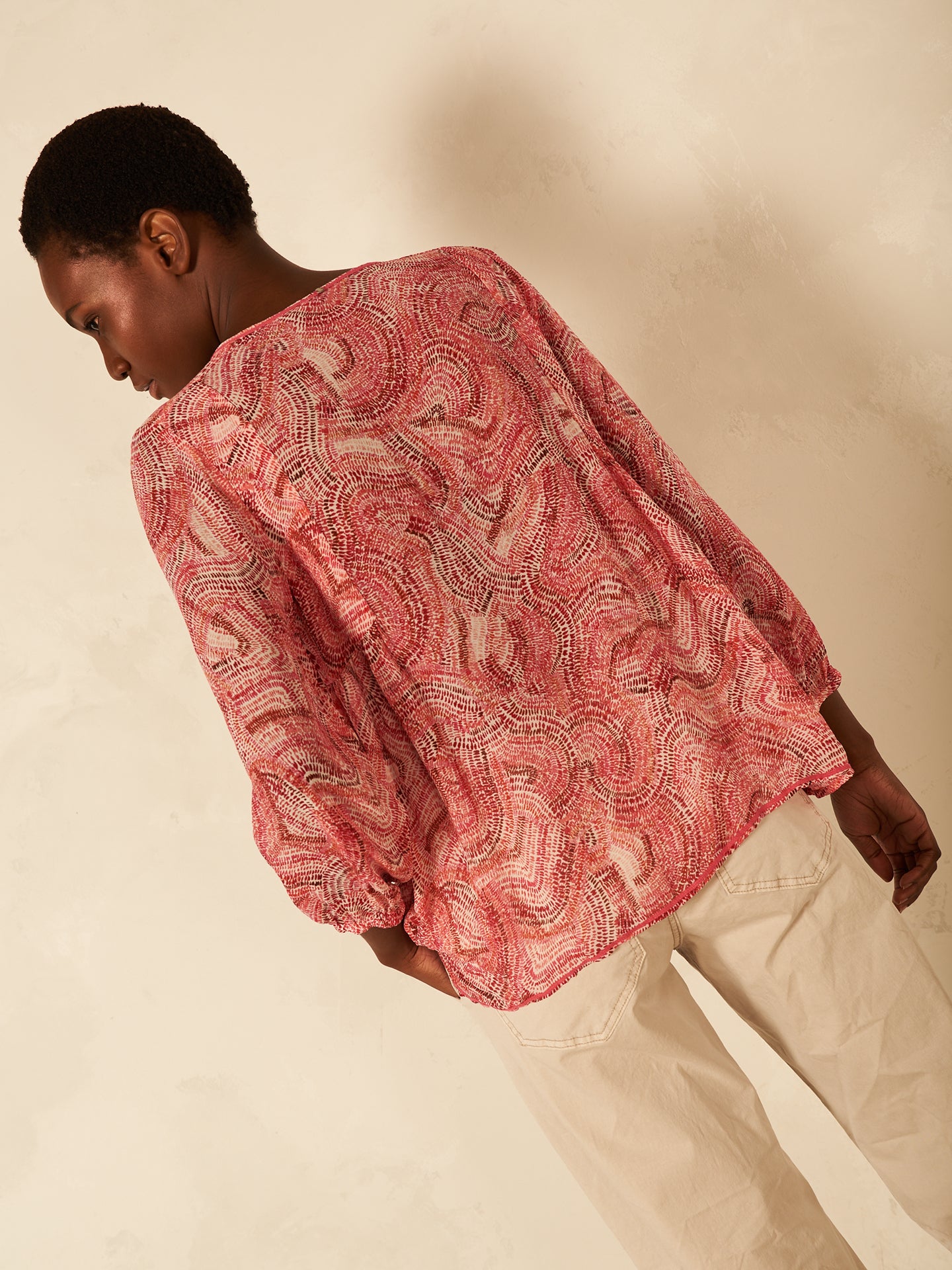 Bluse mit Druck