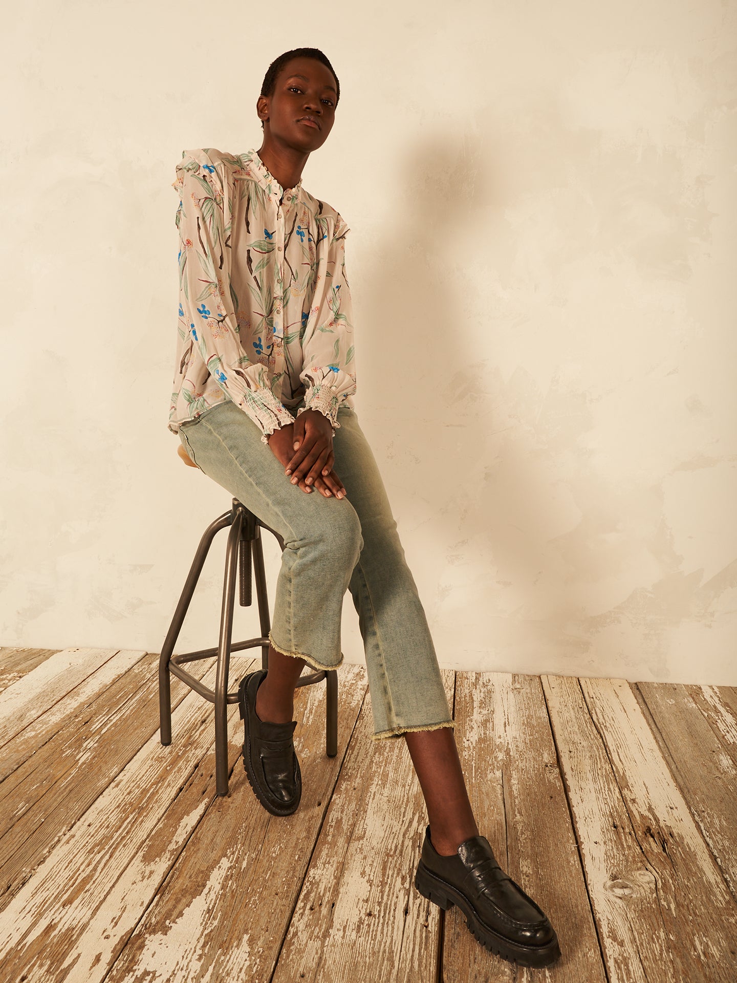 Bluse mit Rüschendetail