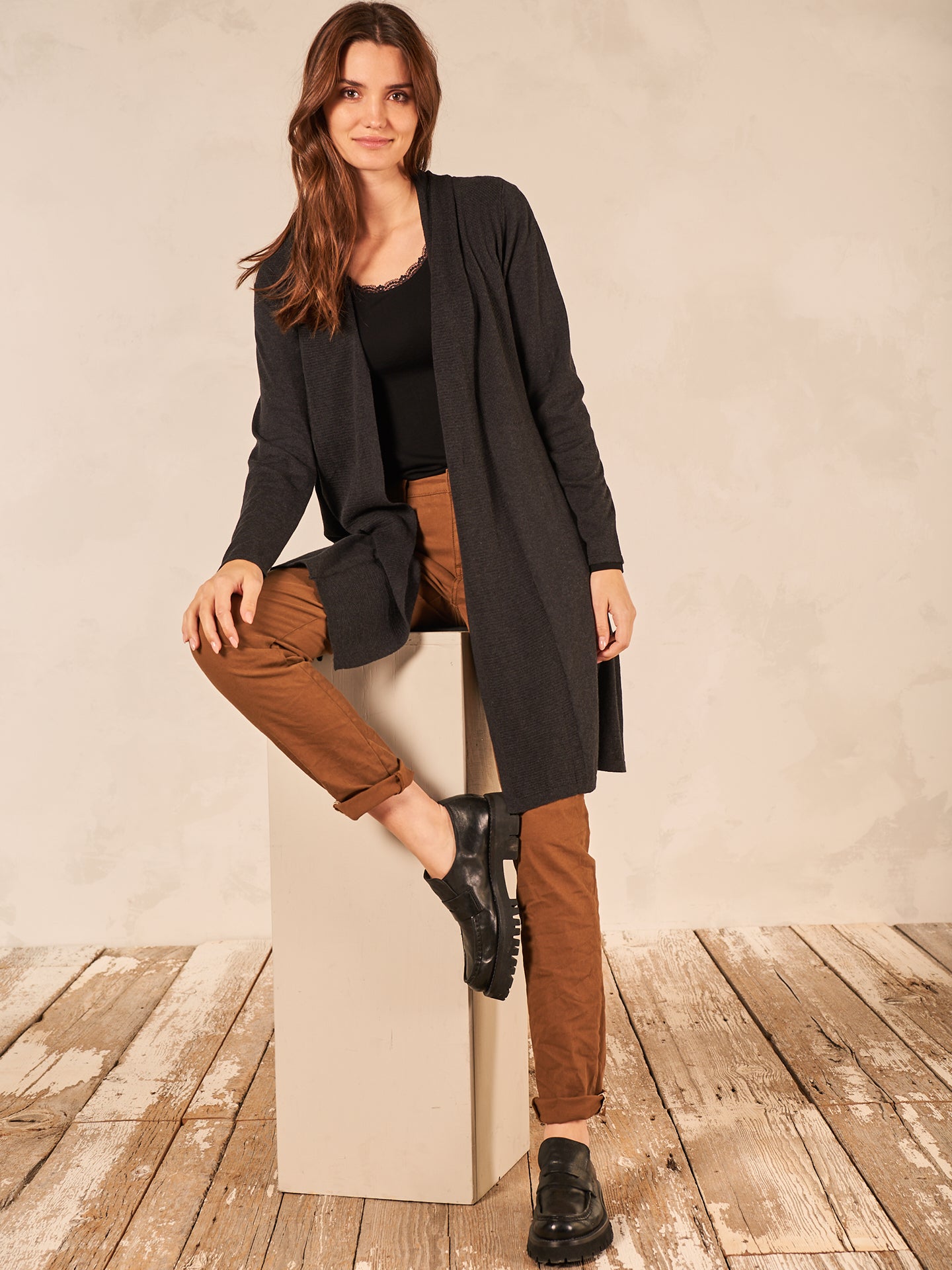 Feinstrickjacke