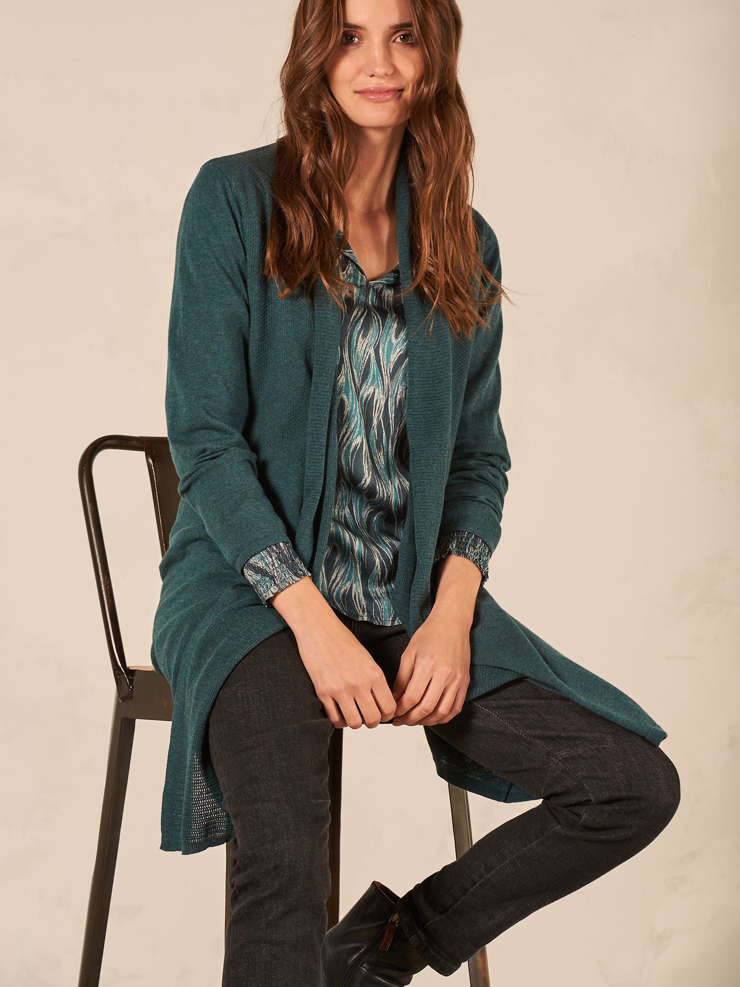 Feinstrickjacke