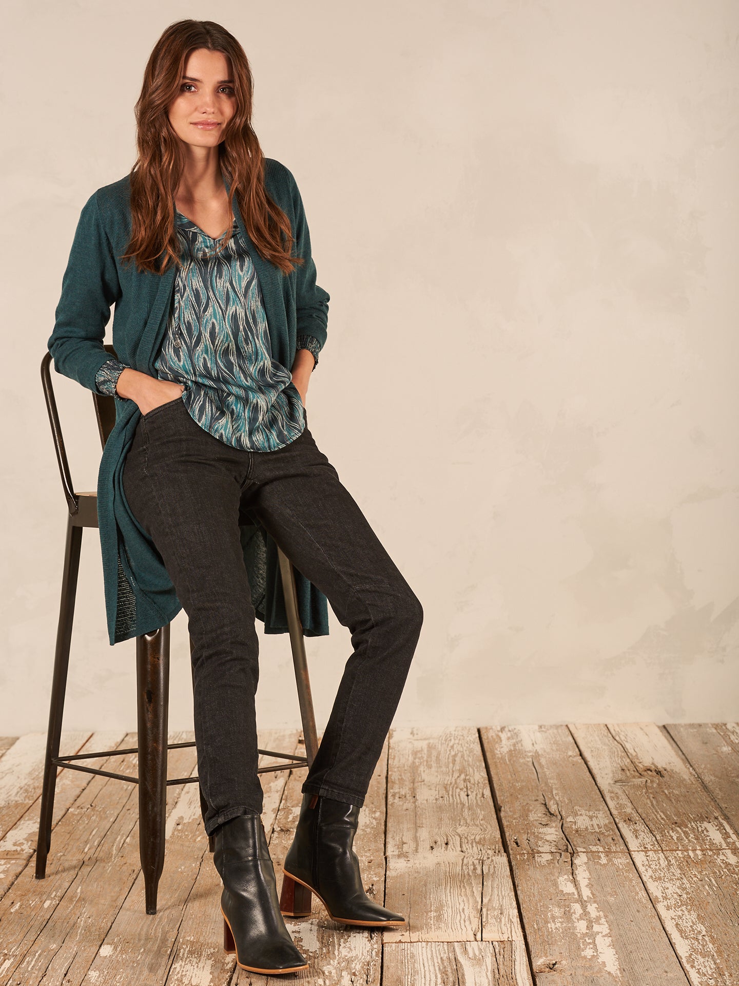 Feinstrickjacke