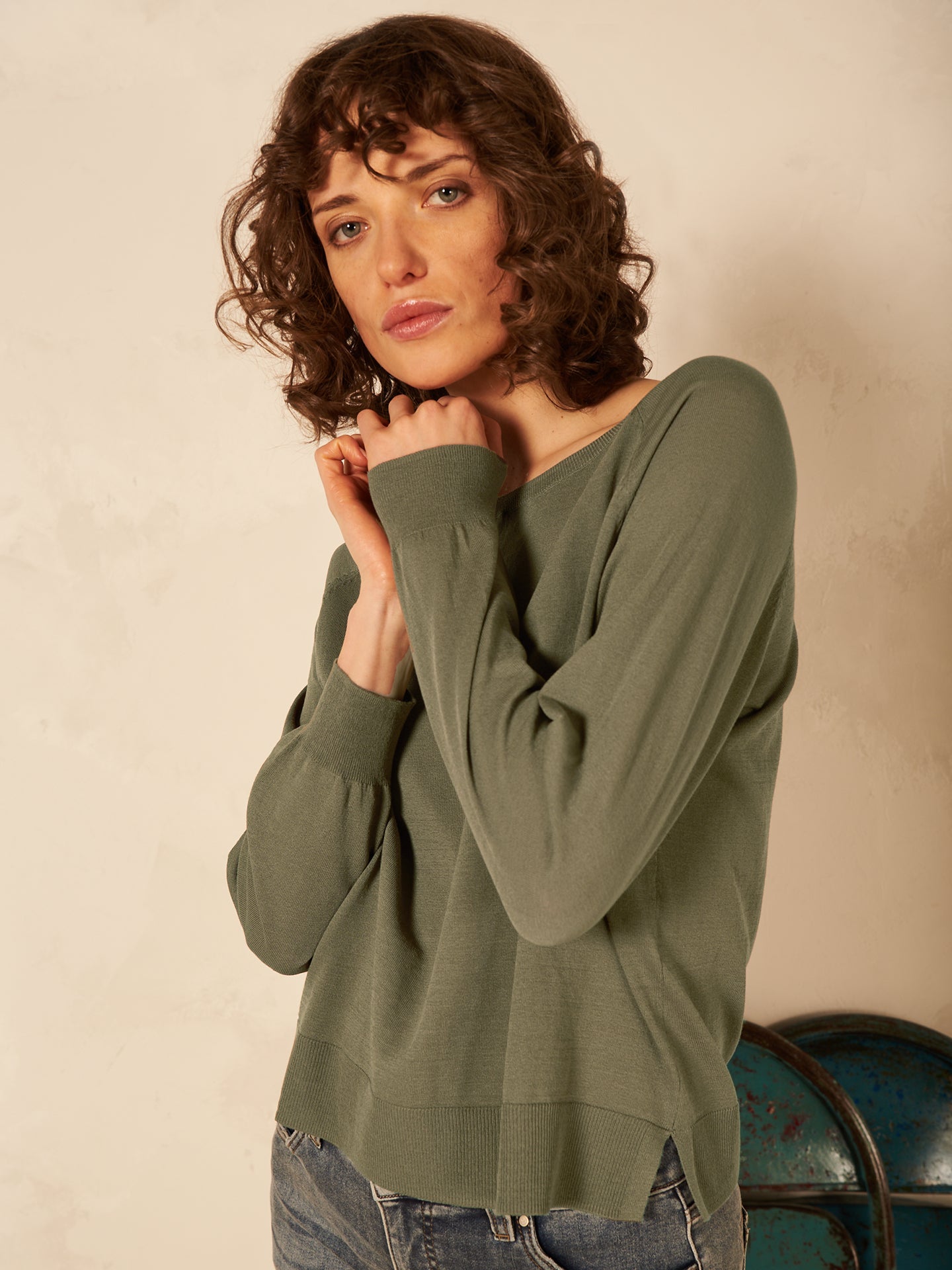 Fine knit sweater