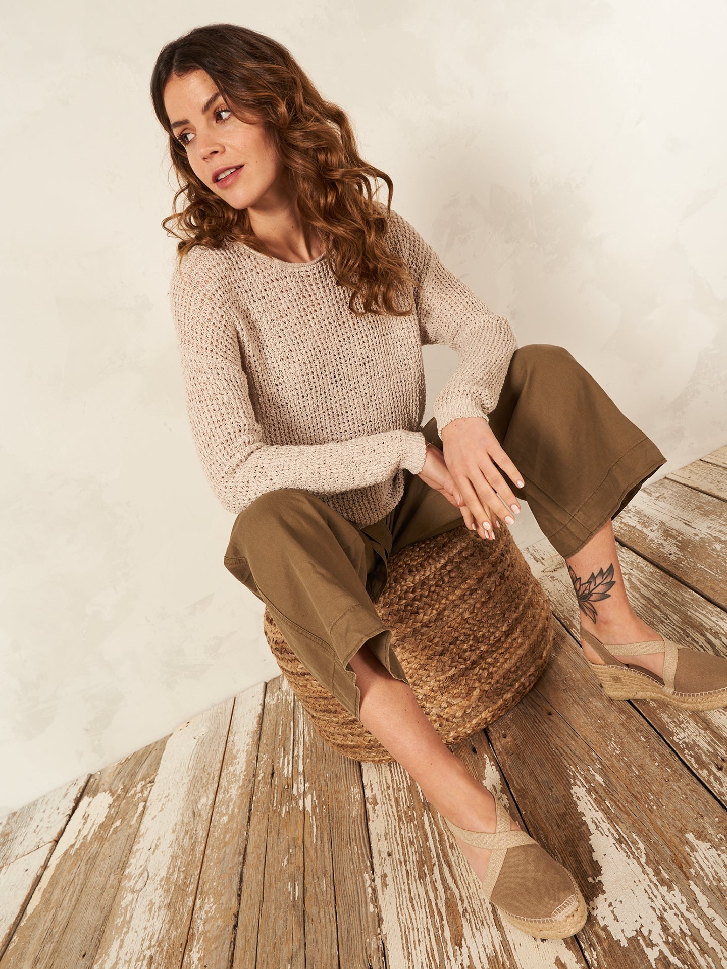 Pullover mit Rundauschnitt