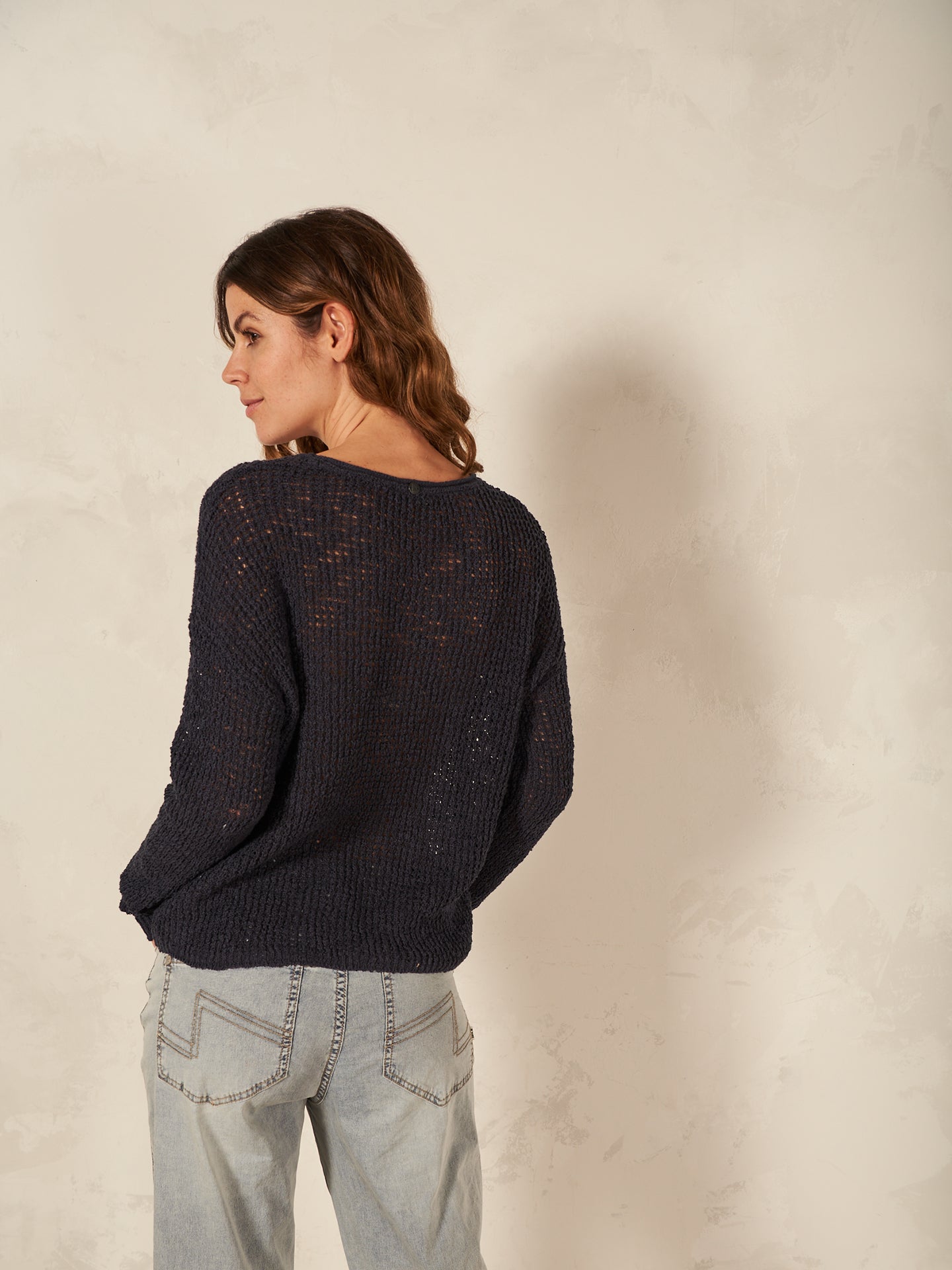 Pullover mit Rundauschnitt