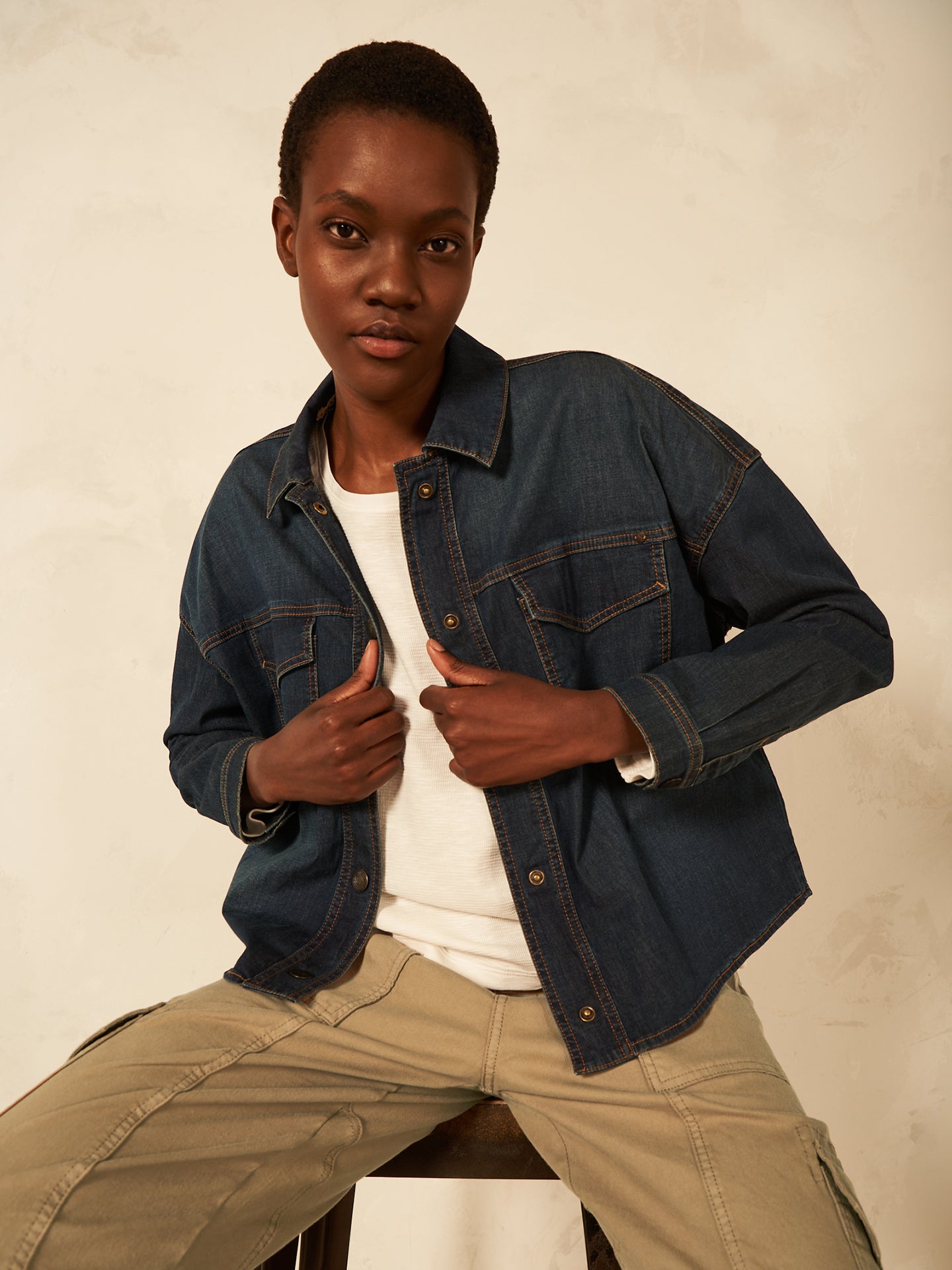veste avec col de chemise