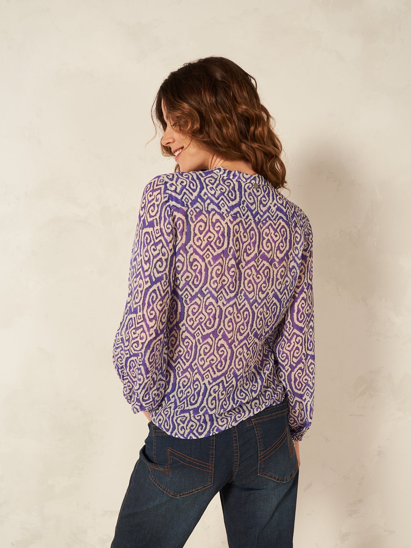 Bluse mit Druck