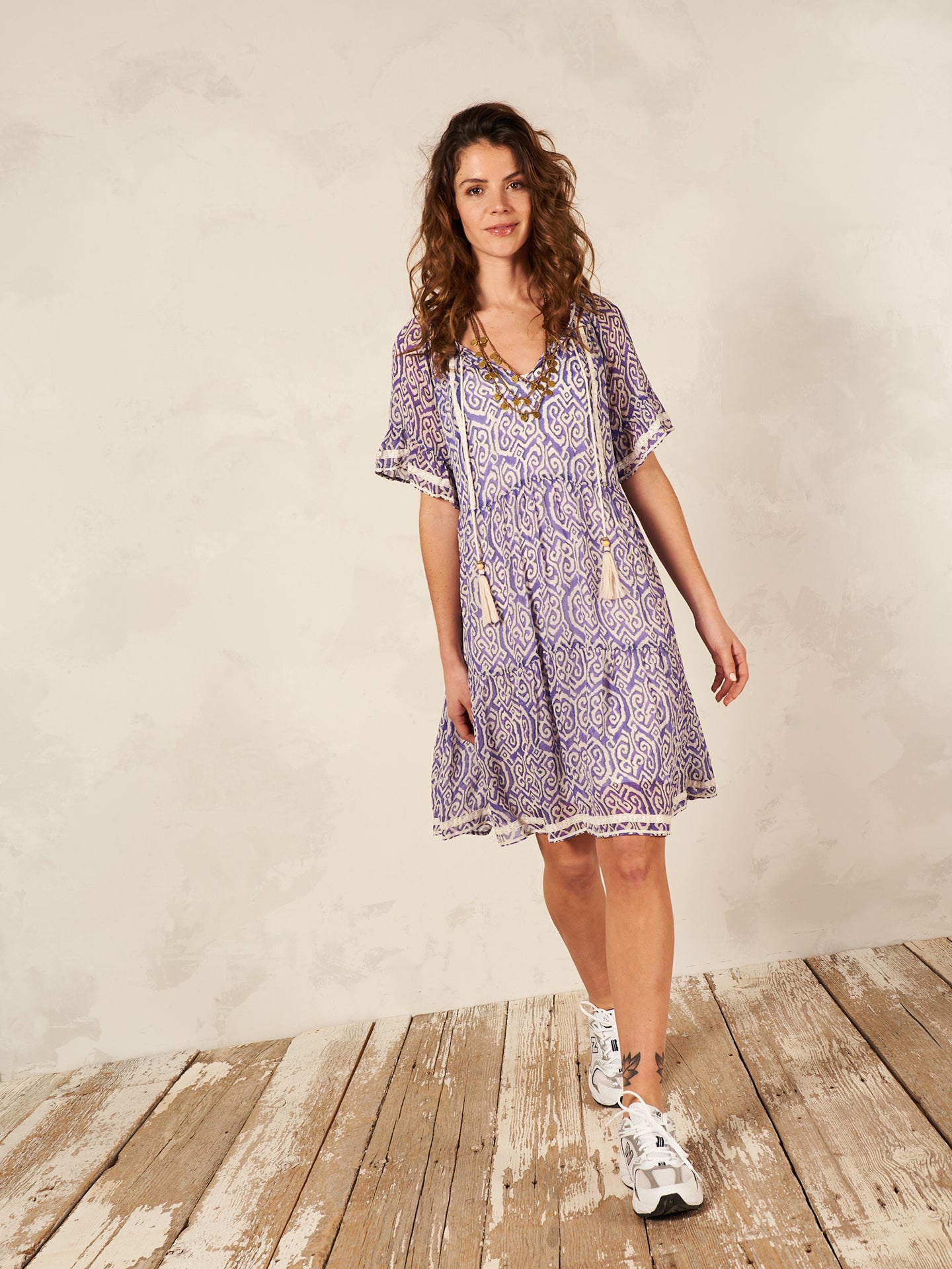 Kleid mit Volant