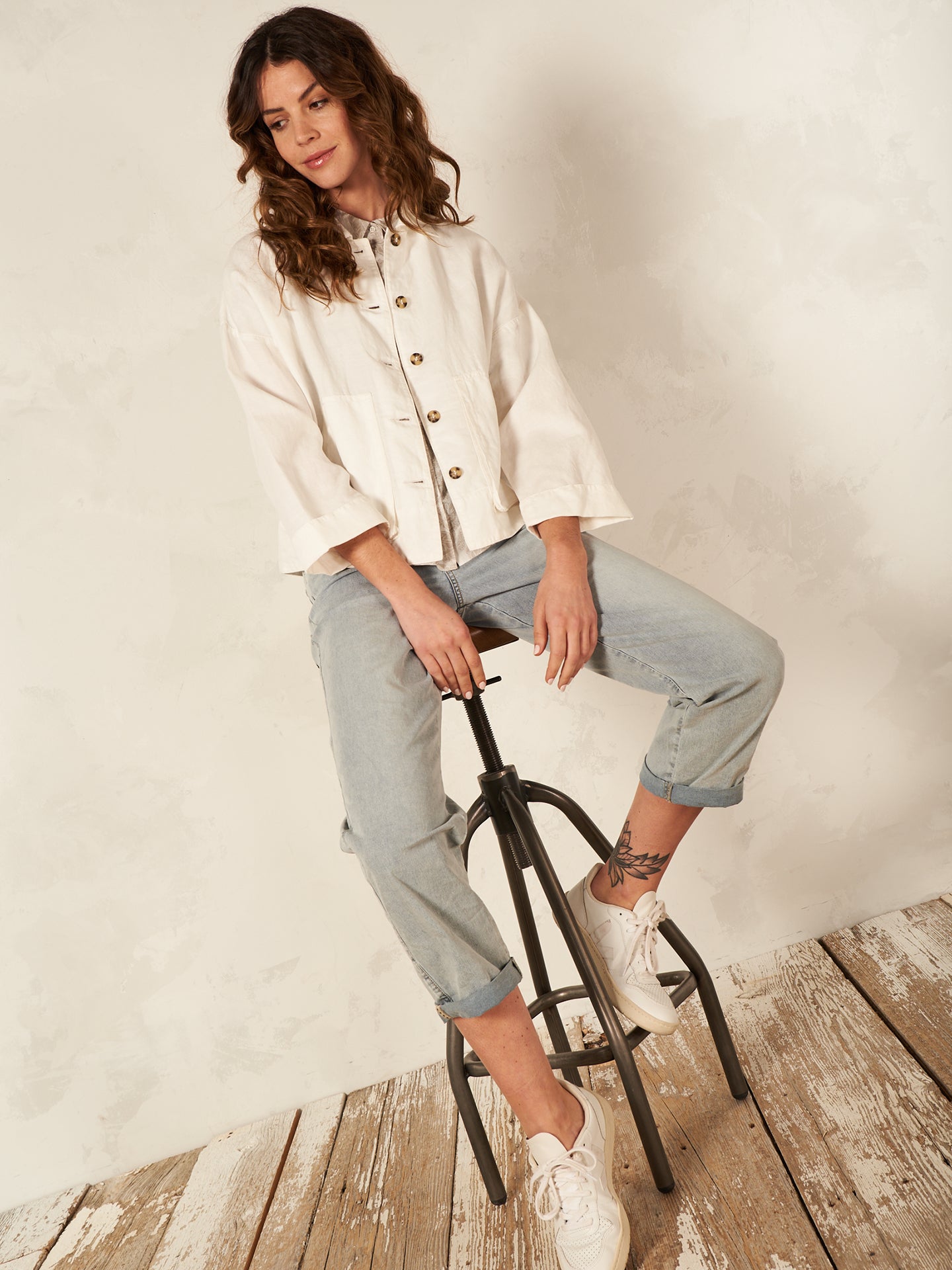 Bluse mit Reverskragen