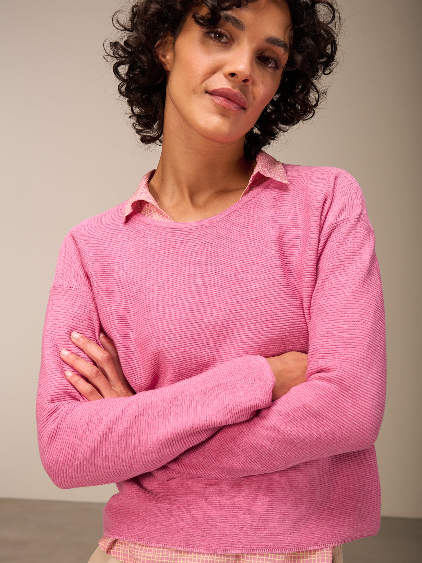 Maglione con scollo rotondo