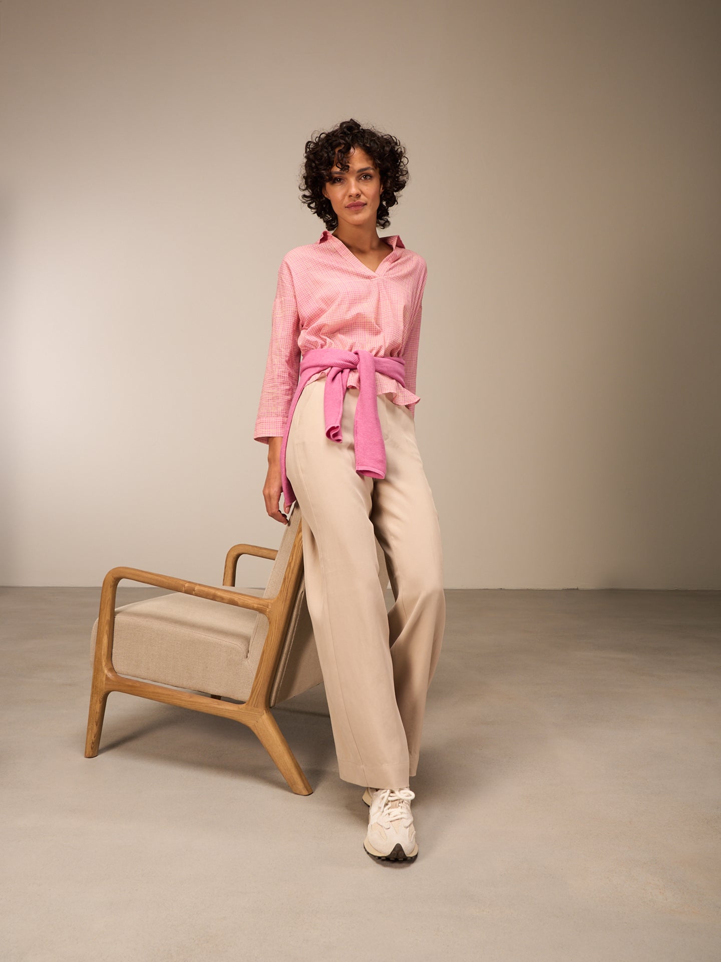 Maglione con scollo rotondo