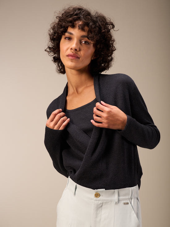 Feinstrickjacke
