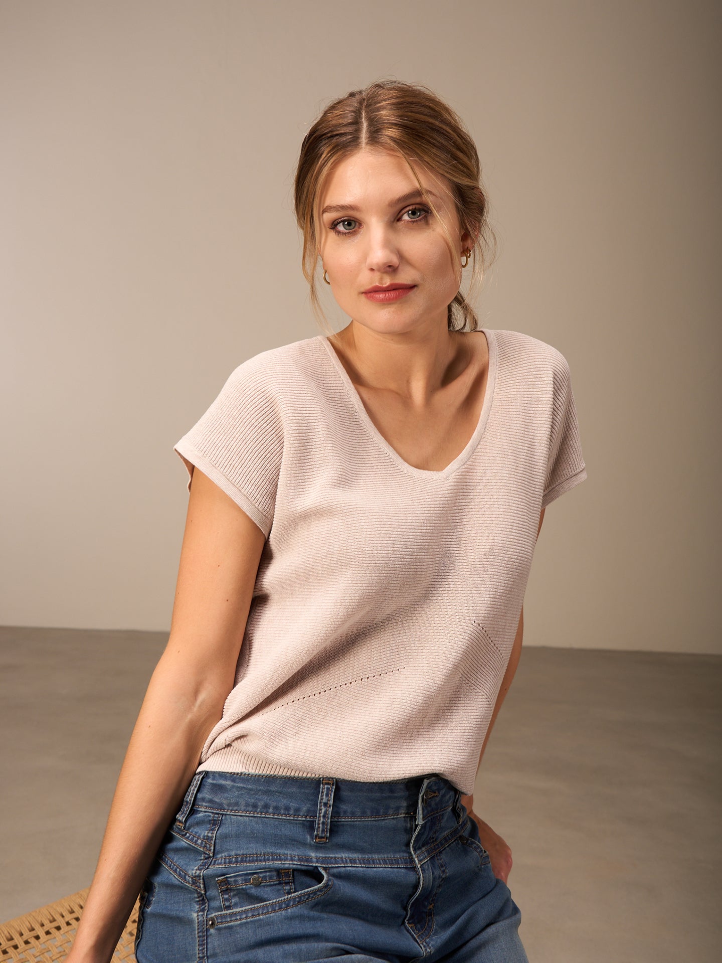 V-neck sweater vest