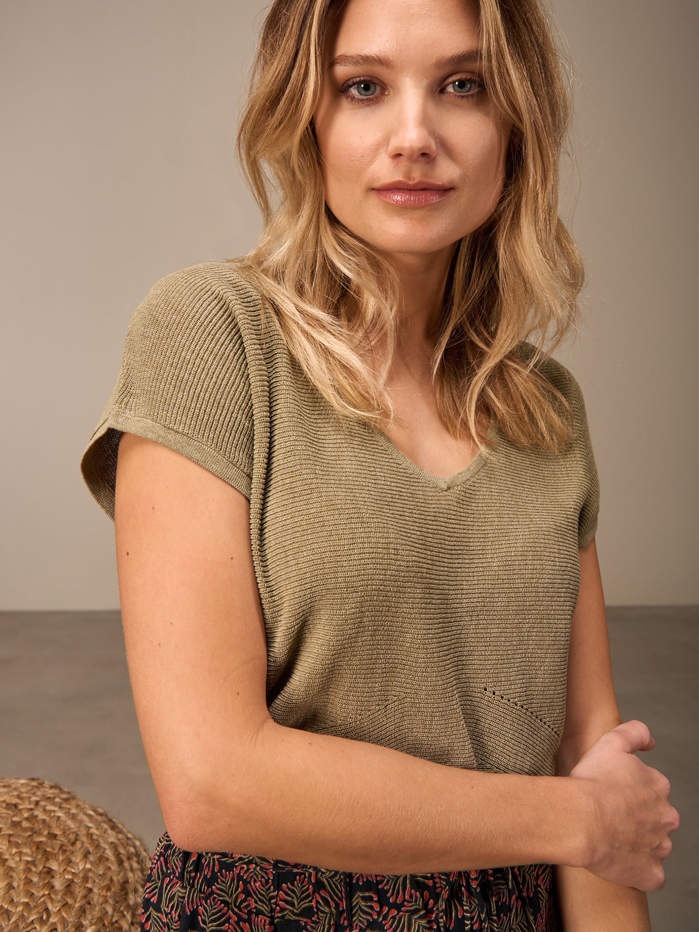V-neck sweater vest
