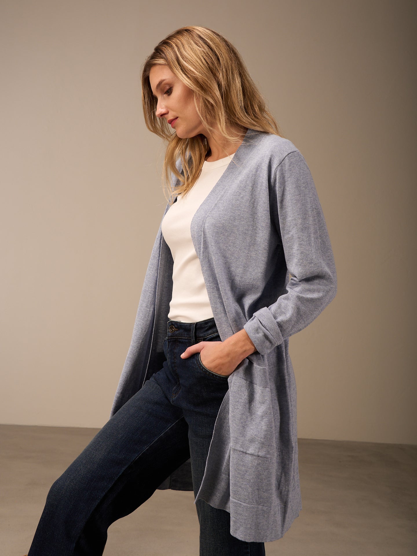 V-neck cardigan